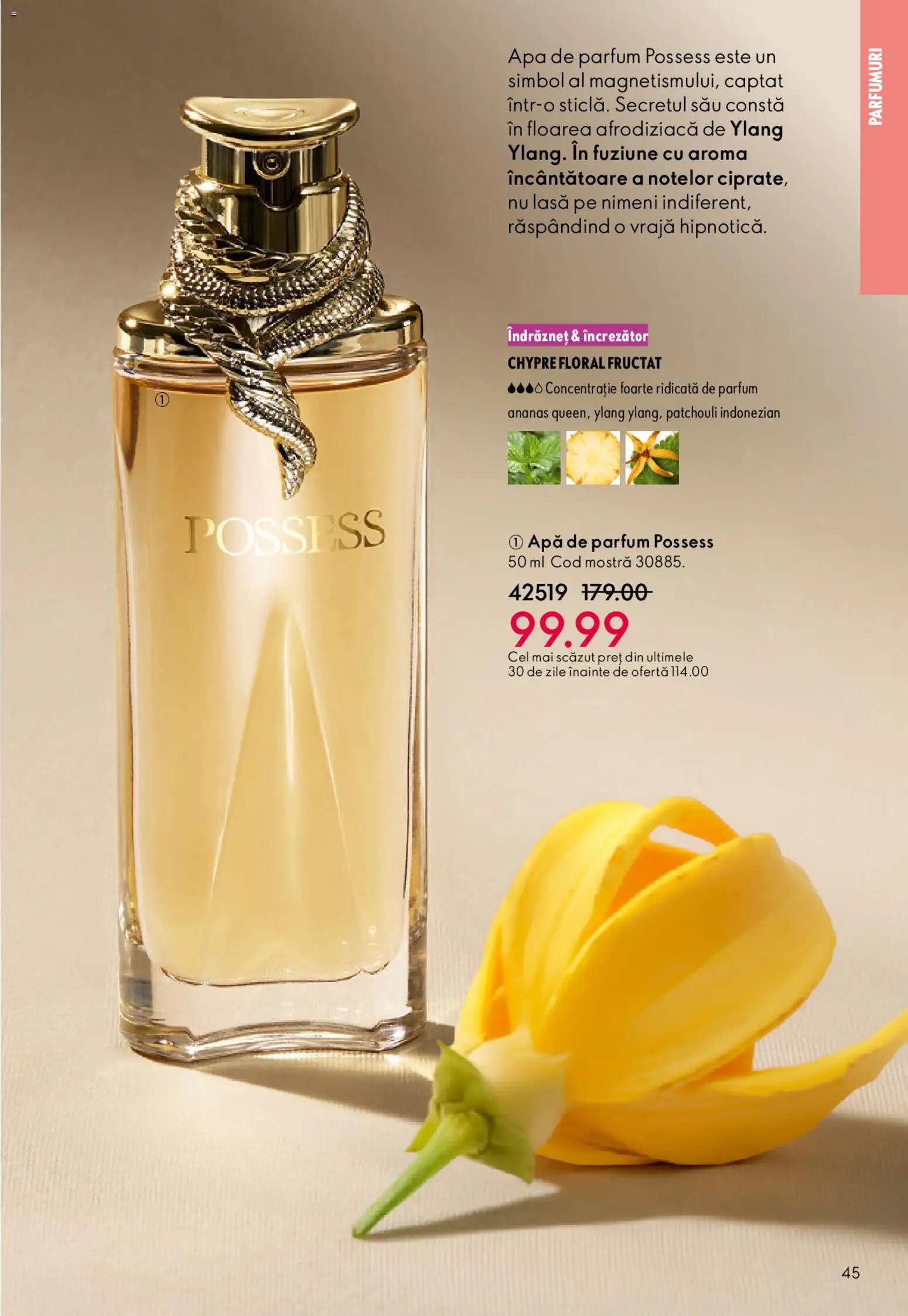 Catalog Oriflame 27 Mai - 15 Iunie 2026 | Pagina 45 | Produse: Apă de parfum, Parfum, Ananas, Apă