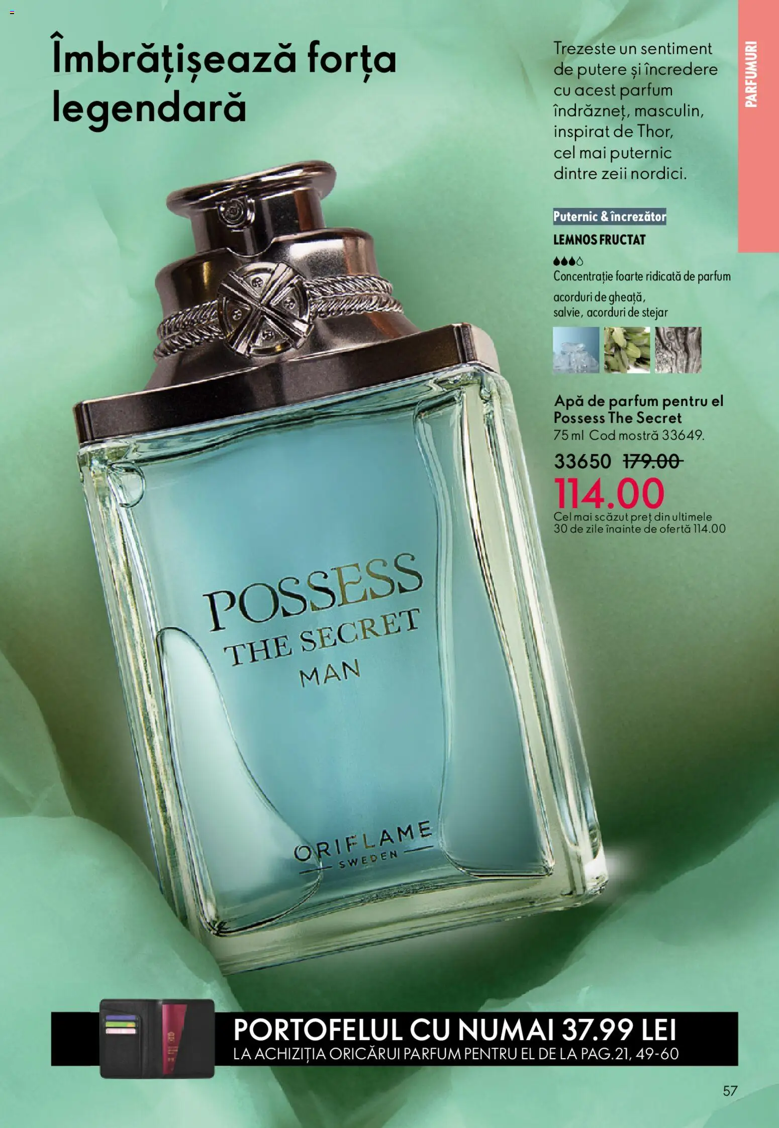 Catalog Oriflame 27 Mai - 15 Iunie 2026 | Pagina 57 | Produse: Apă de parfum, Parfum, Apă