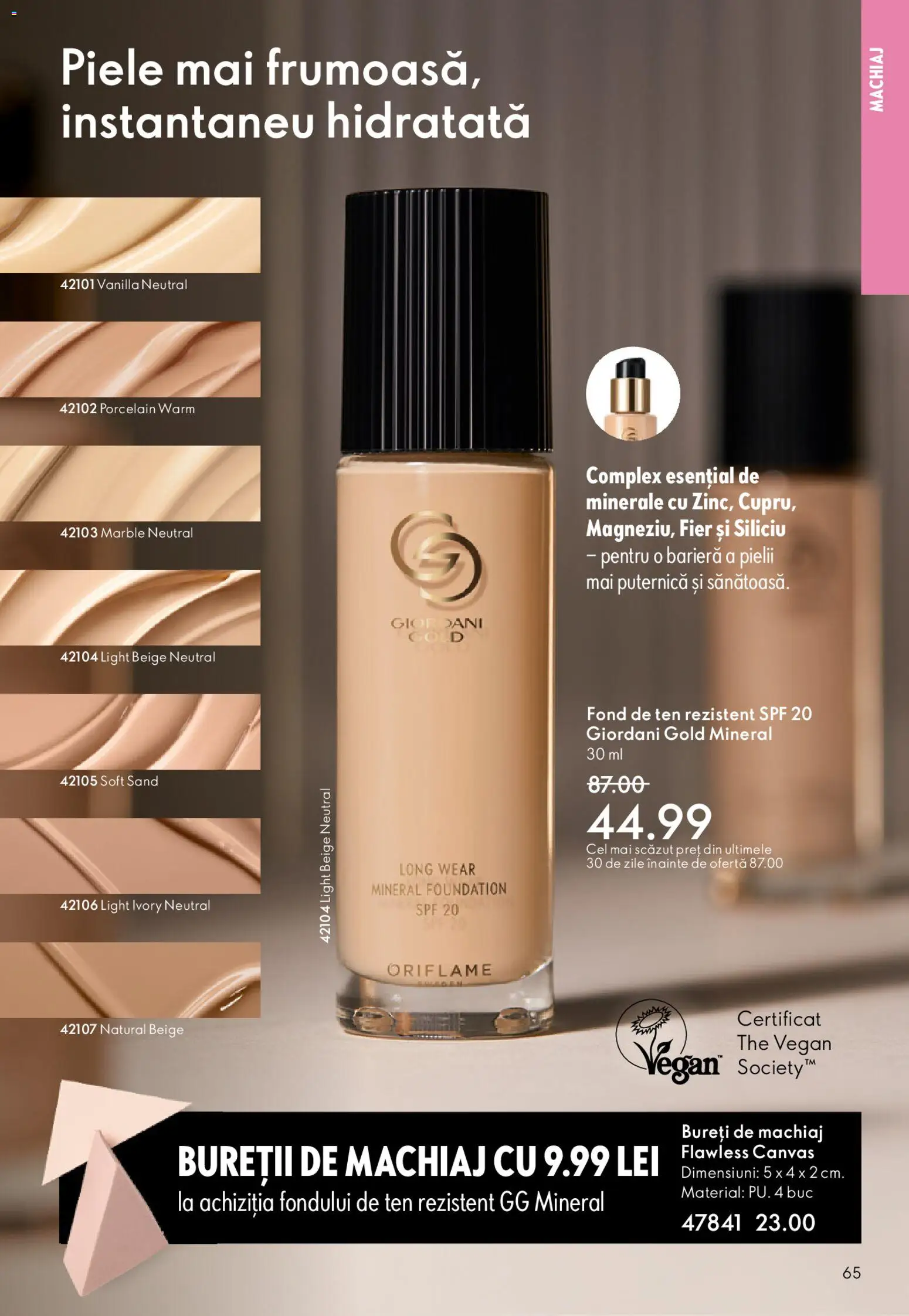 Catalog Oriflame 27 Mai - 15 Iunie 2026 | Pagina 65 | Produse: Fond de ten, Machiaj