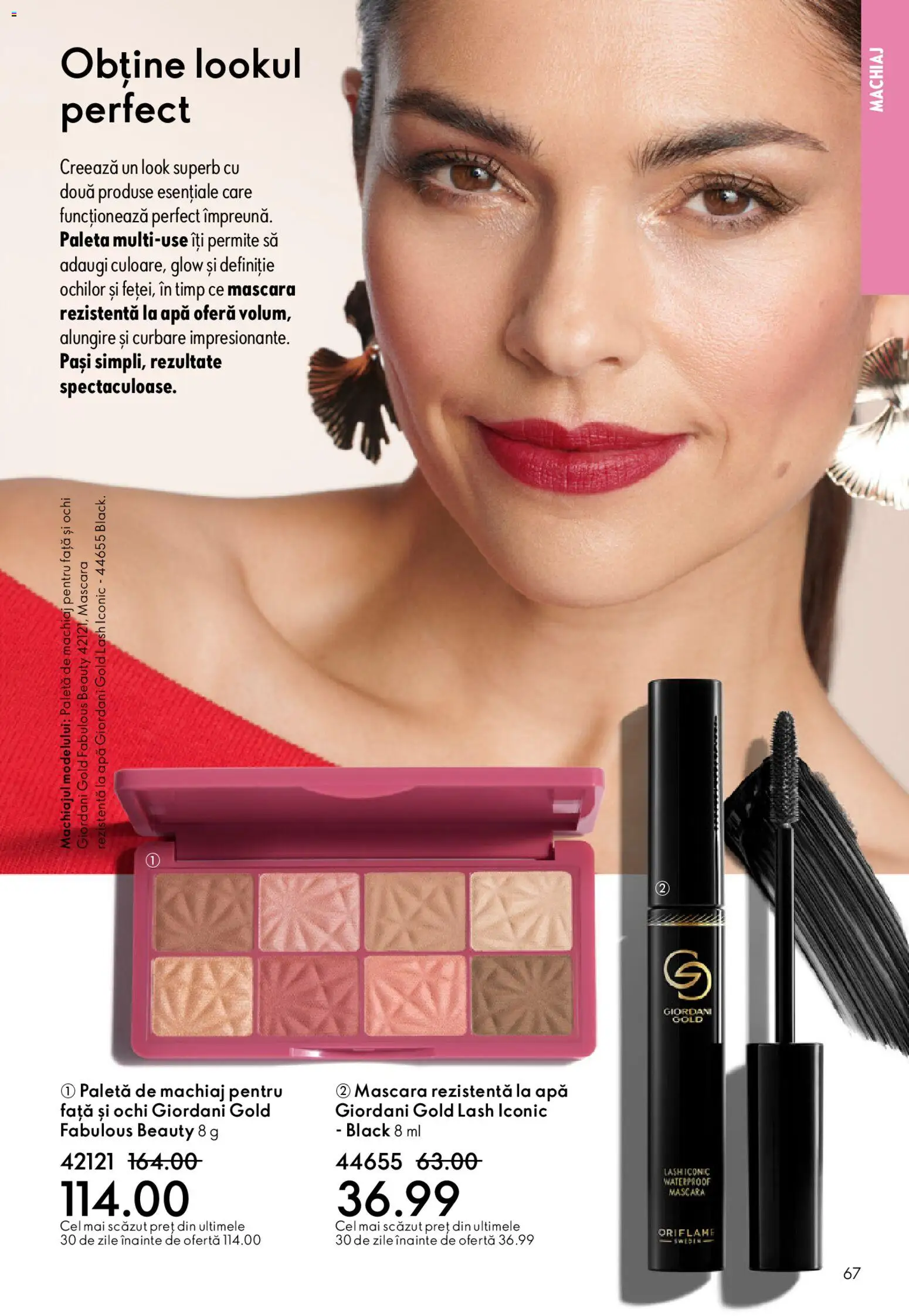 Catalog Oriflame 27 Mai - 15 Iunie 2026 | Pagina 67 | Produse: Machiaj, Mascara, Apă