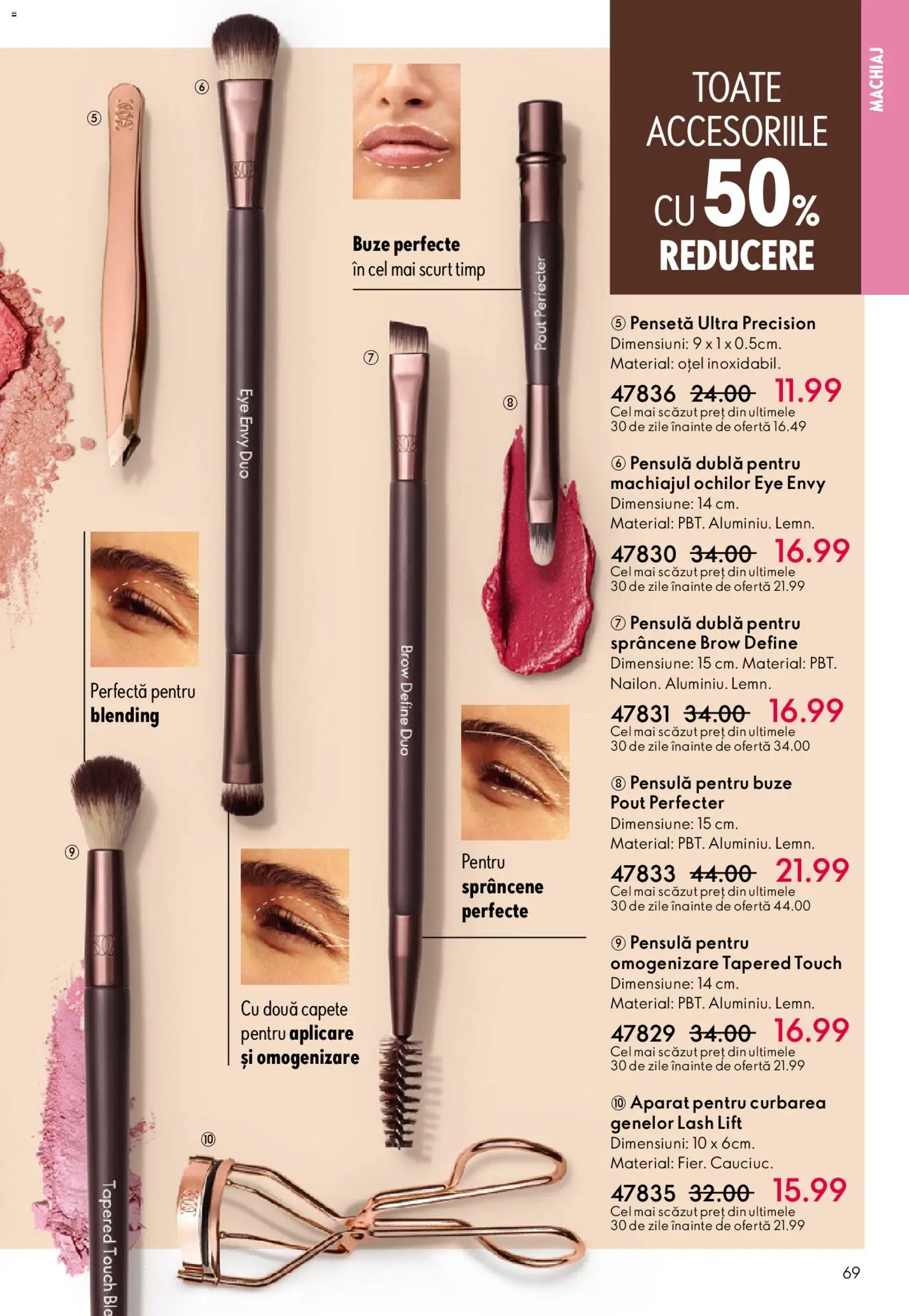 Catalog Oriflame 27 Mai - 15 Iunie 2026 | Pagina 69 | Produse: Pensetă, Machiaj