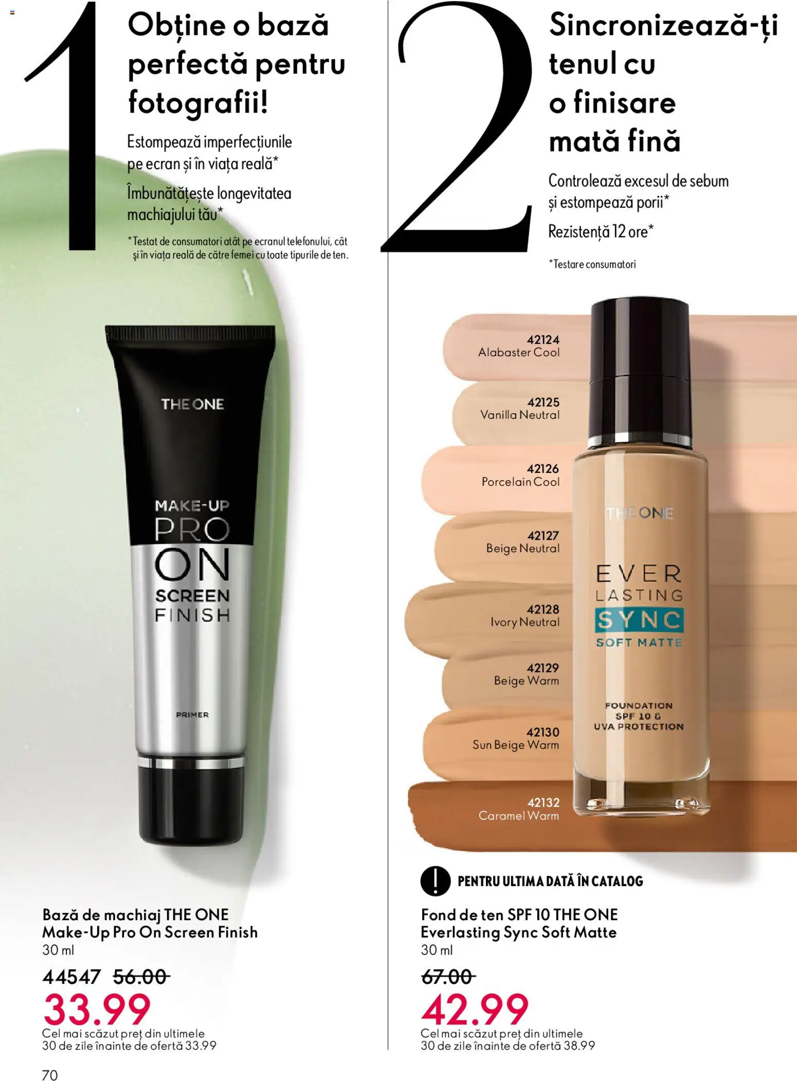 Catalog Oriflame 27 Mai - 15 Iunie 2026 | Pagina 70 | Produse: Fond de ten, Bază de machiaj, Machiaj