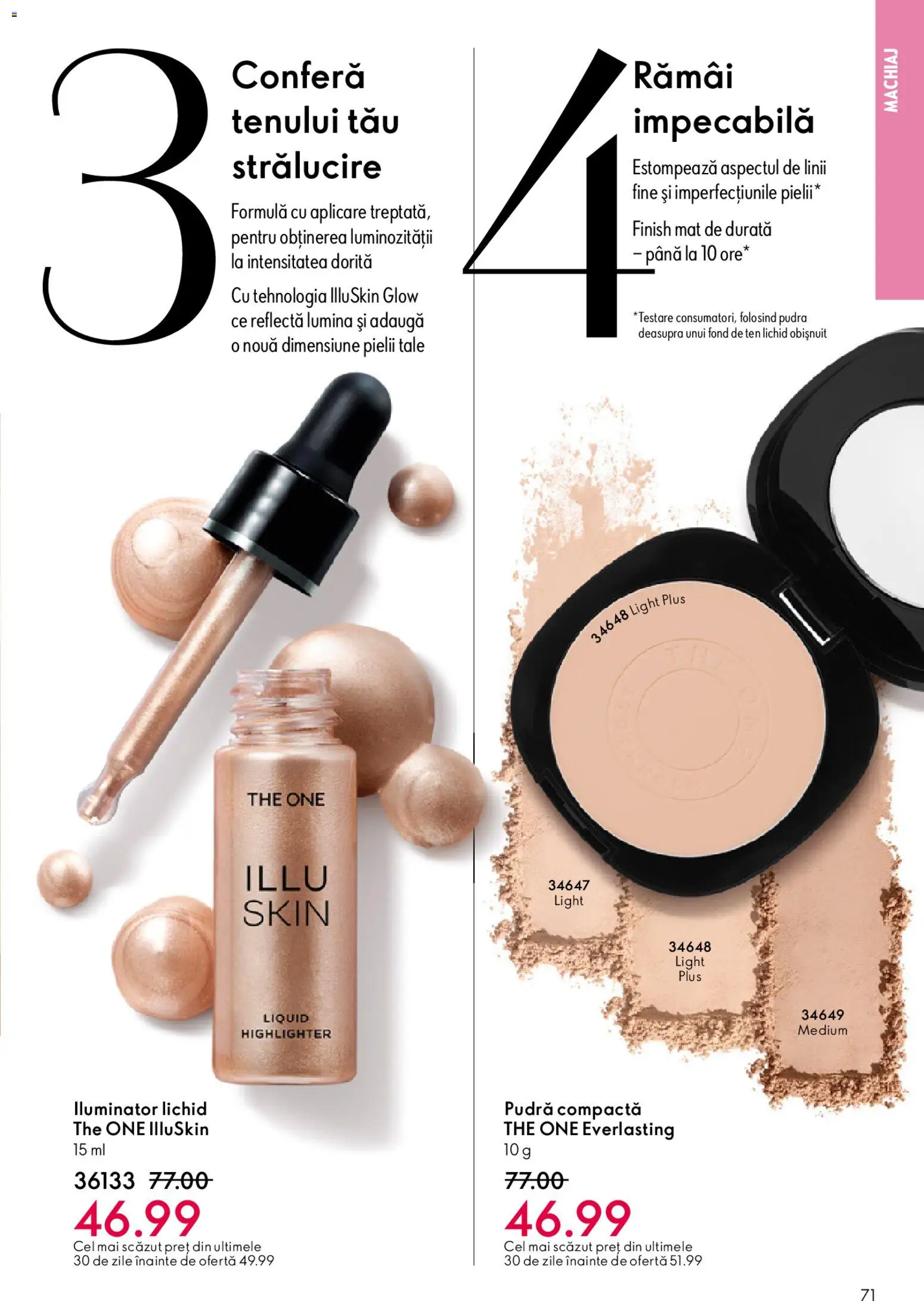 Catalog Oriflame 27 Mai - 15 Iunie 2026 | Pagina 71 | Produse: Fond de ten, Tavuk suyu, Machiaj, Pudră