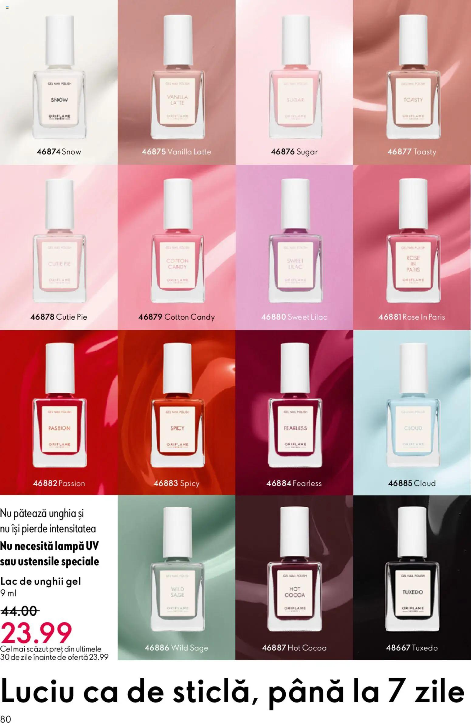 Catalog Oriflame 27 Mai - 15 Iunie 2026 | Pagina 80 | Produse: Cutie, Lampă, Lac de unghii