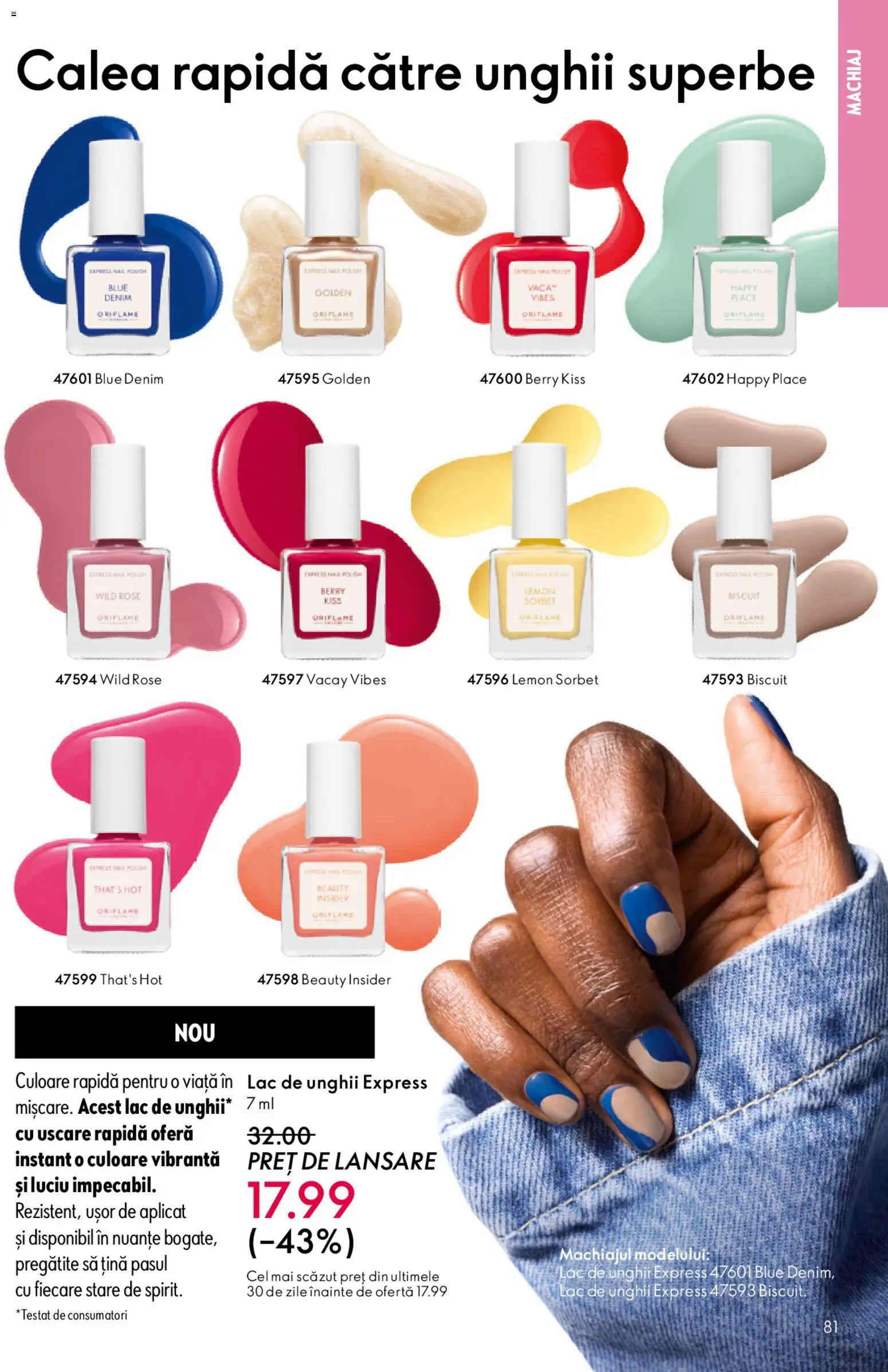 Catalog Oriflame 27 Mai - 15 Iunie 2026 | Pagina 81 | Produse: Machiaj, Lac de unghii