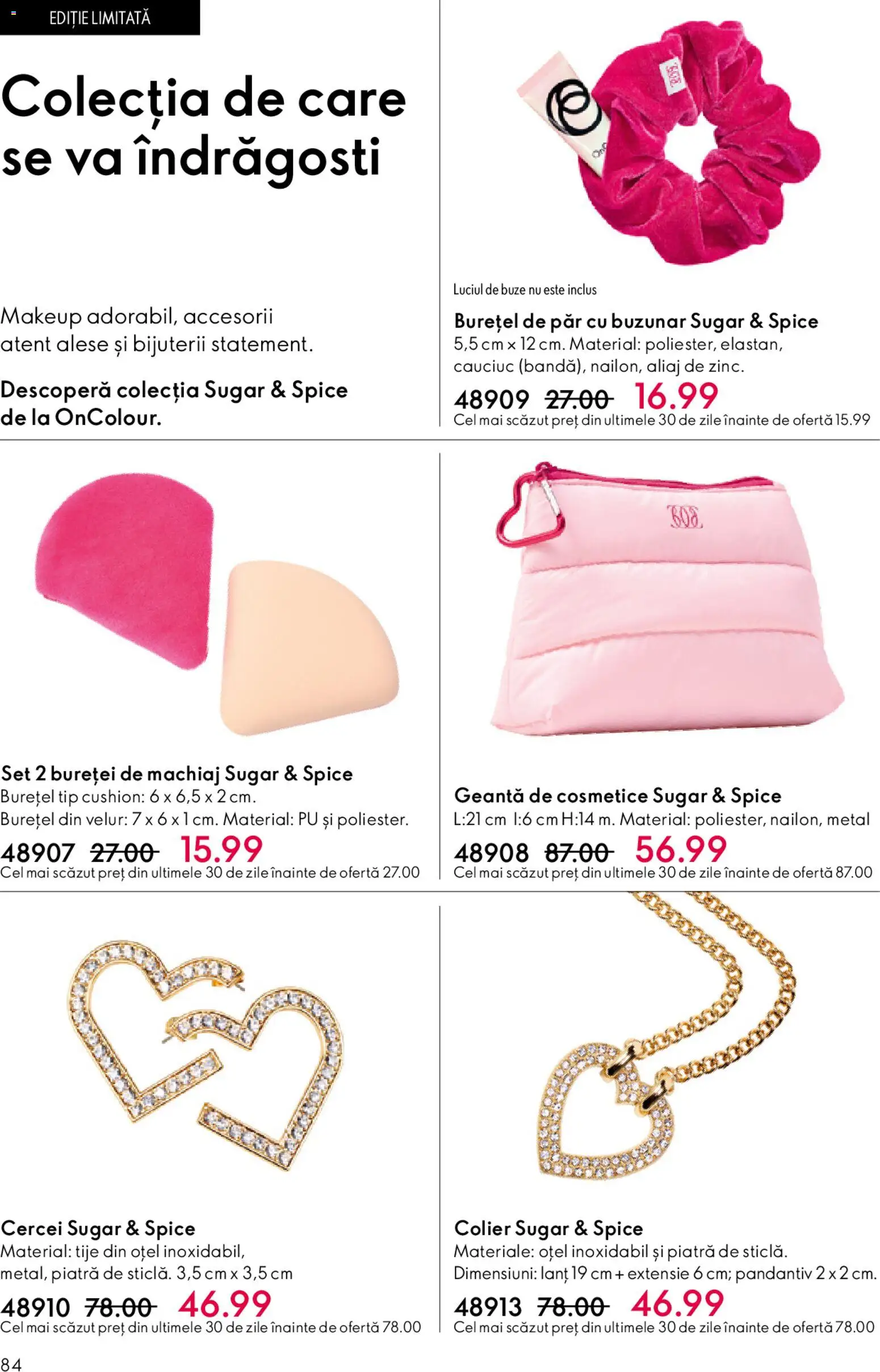 Catalog Oriflame 27 Mai - 15 Iunie 2026 | Pagina 84 | Produse: Geantă, Cercei, Colier, Machiaj