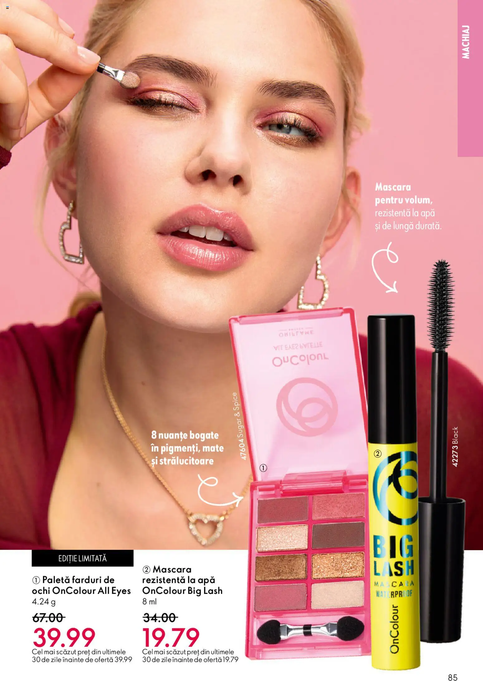 Catalog Oriflame 27 Mai - 15 Iunie 2026 | Pagina 85 | Produse: Machiaj, Mascara, Apă