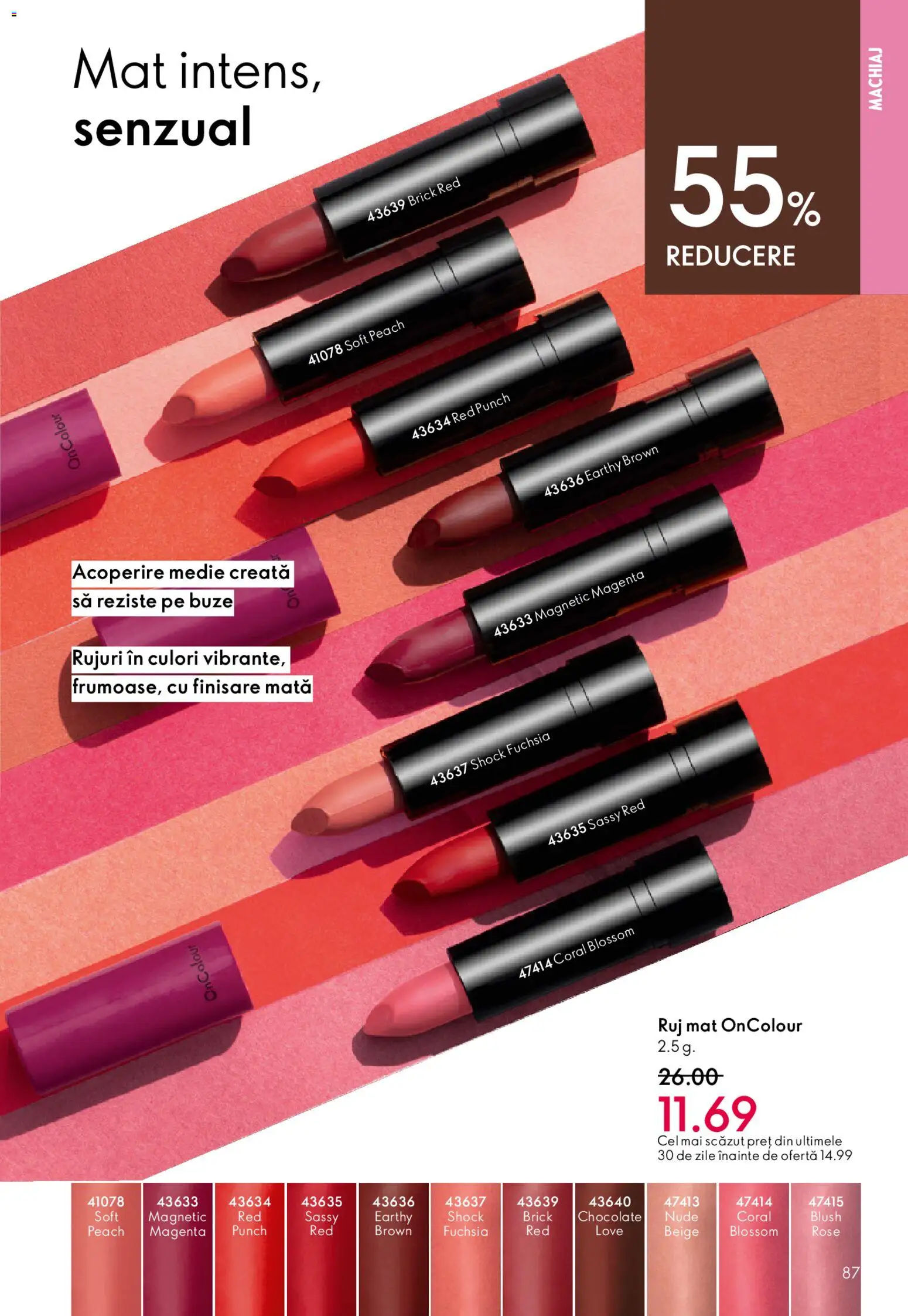 Catalog Oriflame 27 Mai - 15 Iunie 2026 | Pagina 87 | Produse: Machiaj, Blush, Ruj