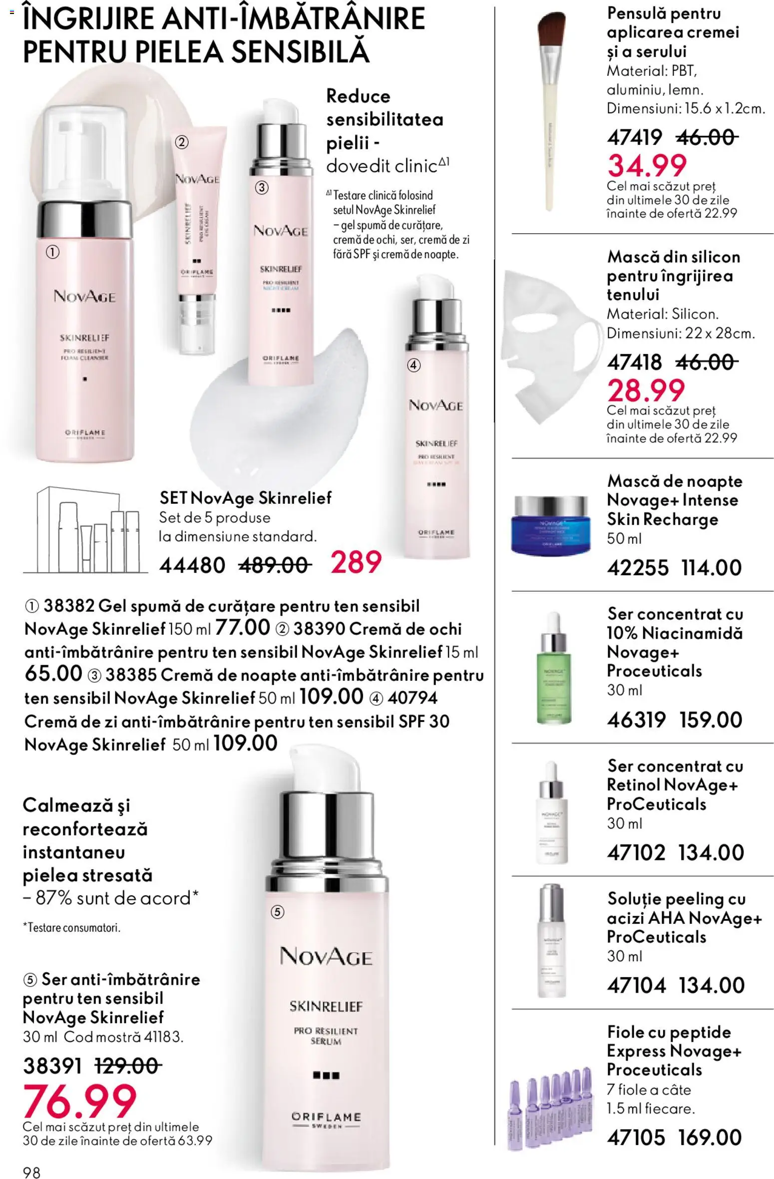 Catalog Oriflame 27 Mai - 15 Iunie 2026 | Pagina 98 | Produse: Cremă de zi, Cremă de noapte, Cremă, Peeling