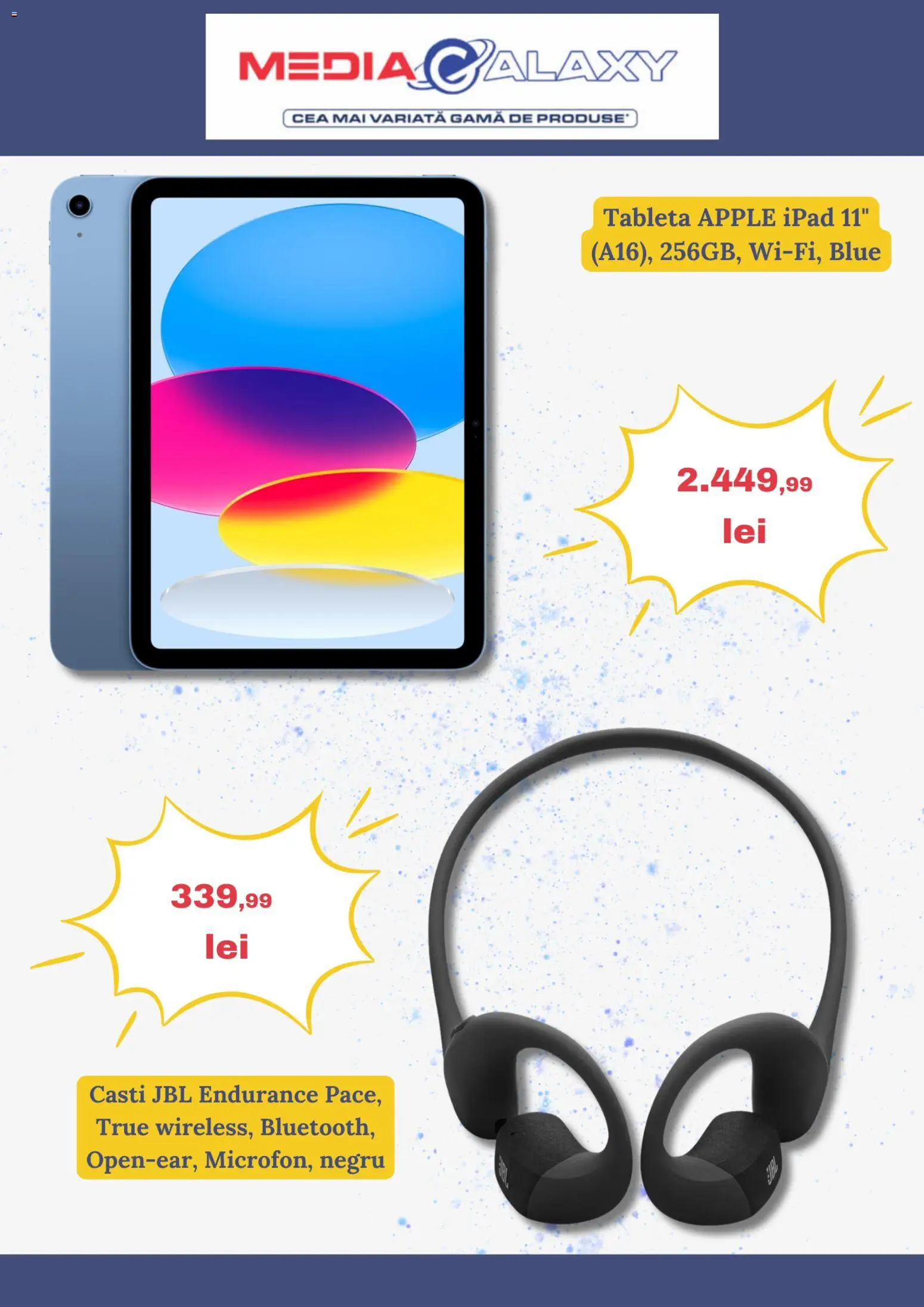 Catalog Media Galaxy 23 - 28 Aprilie 2026 | Pagina 2 | Produse: Tabletă, Căști, Apple