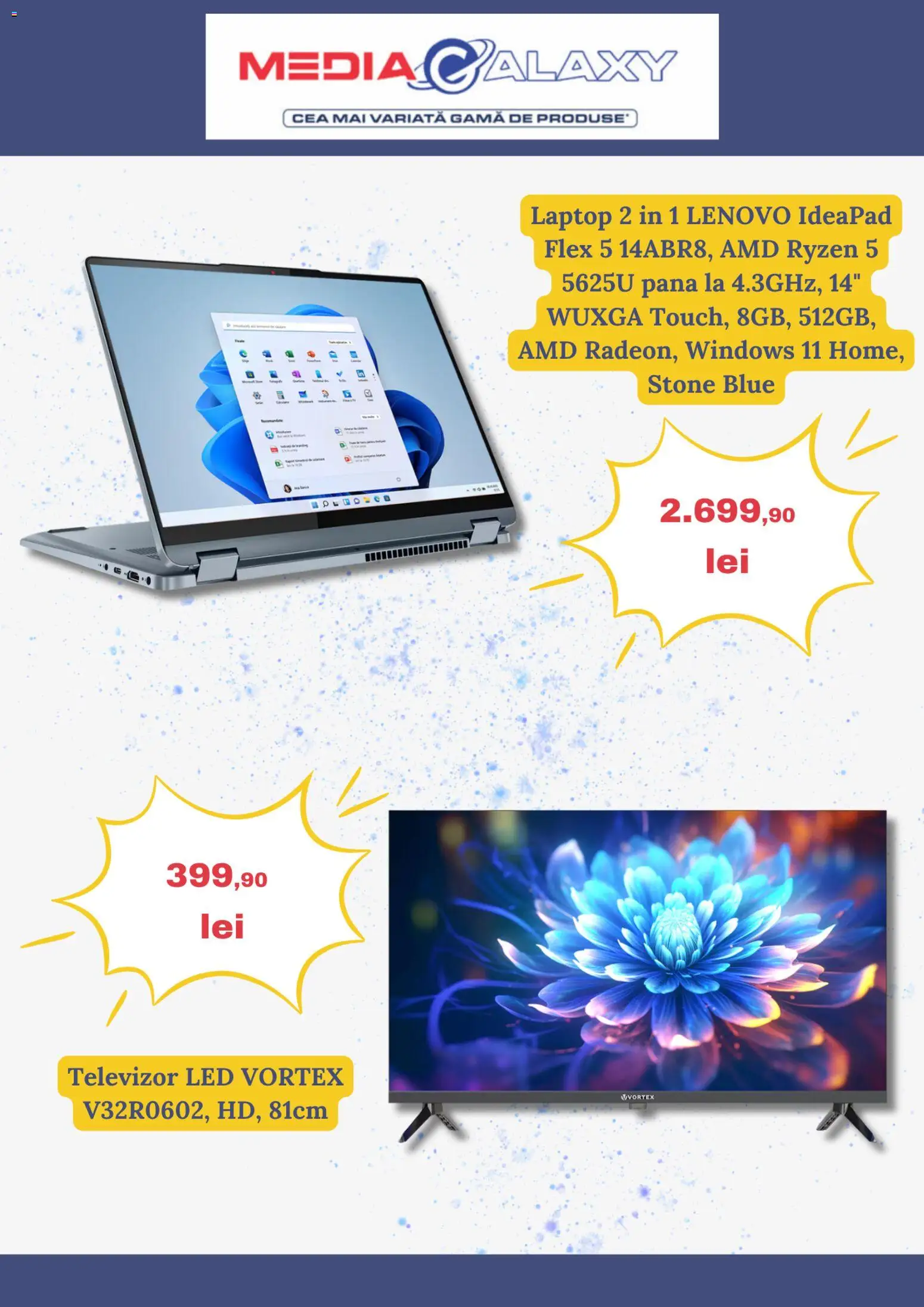 Catalog Media Galaxy 23 - 28 Aprilie 2026 | Pagina 3 | Produse: Laptop, Vestiyer, Televizor, Babak