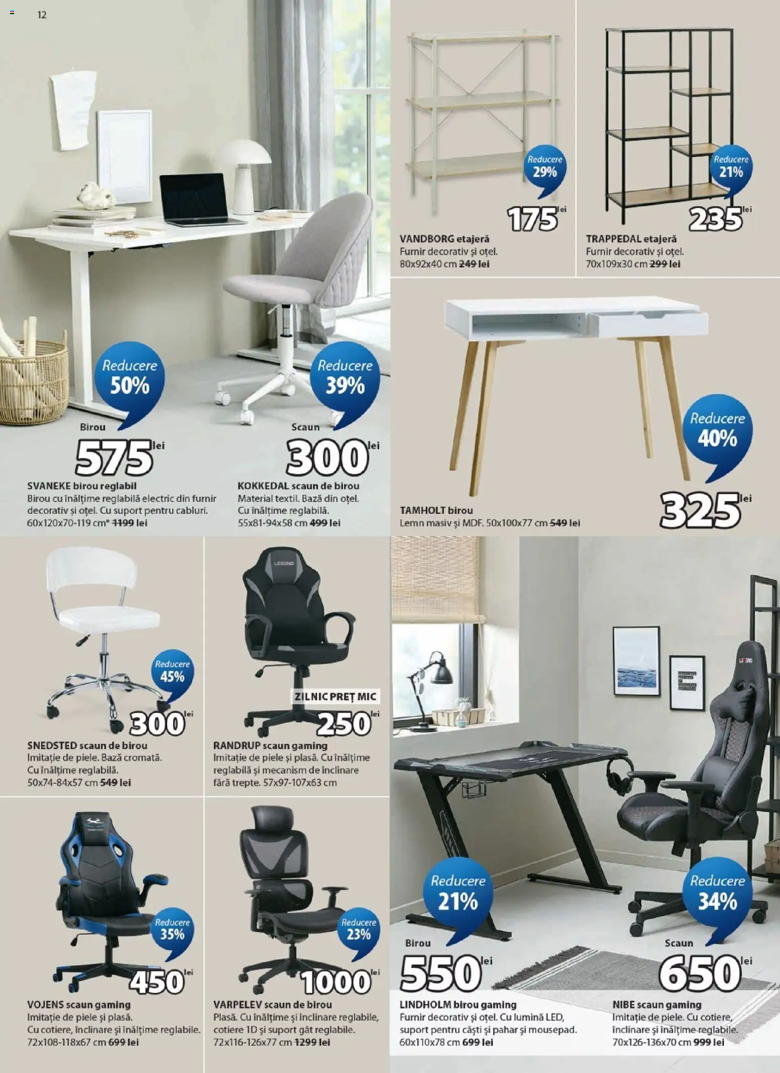 Catalog JYSK 24 Aprilie - 25 Mai 2026 | Pagina 12 | Produse: Tavuk suyu, Căști, Scaun, Etajeră