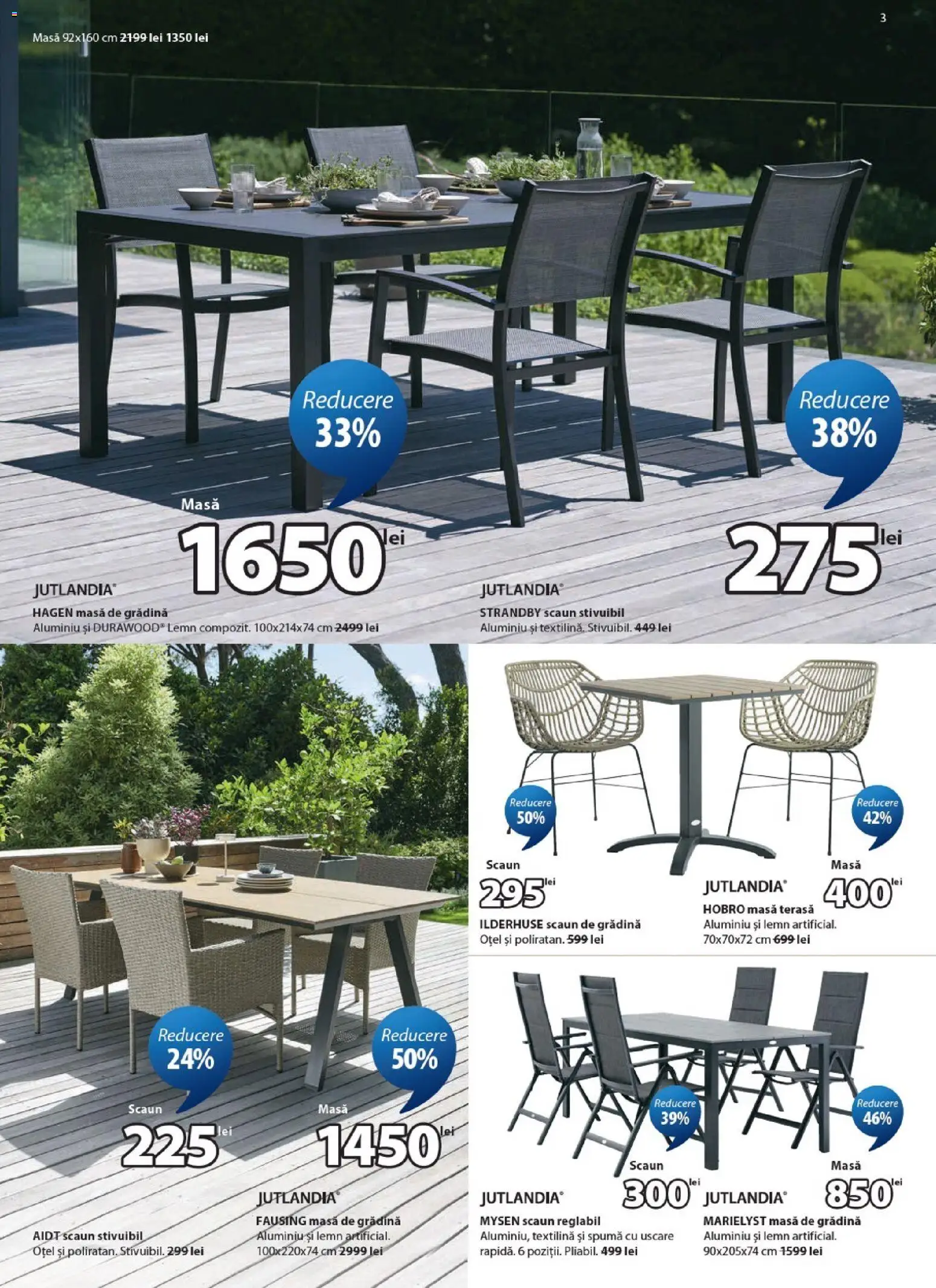 Catalog JYSK 24 Aprilie - 25 Mai 2026 | Pagina 3 | Produse: Masă, Scaun