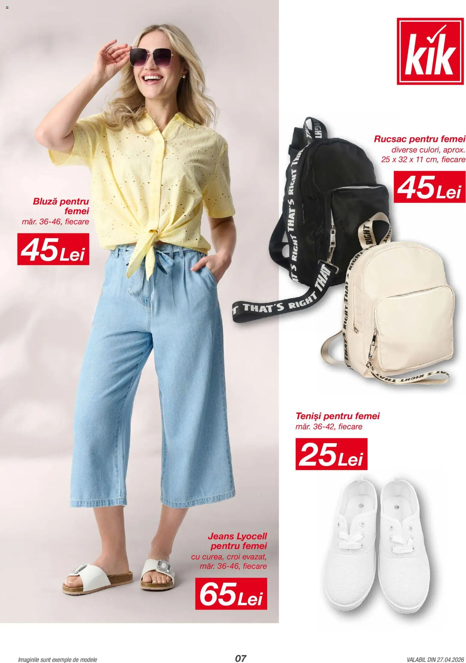 Catalog Kik 27 Aprilie - 9 Mai 2026 | Pagina 7 | Produse: Teniși, Bluză, Rucsac