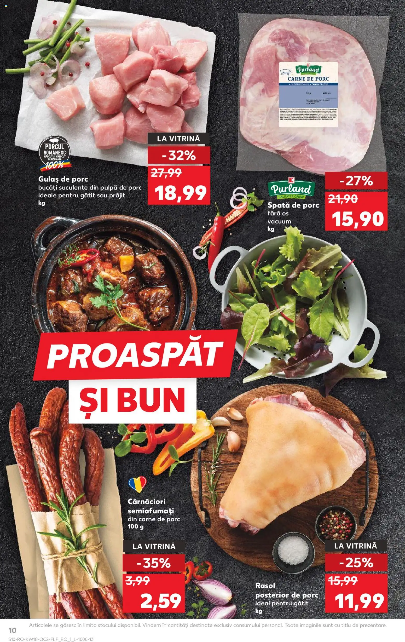 Catalog Kaufland 29 Aprilie - 4 Mai 2026 | Pagina 10 | Produse: Vitrină, Carne De Porc, Gulaș, Rasol