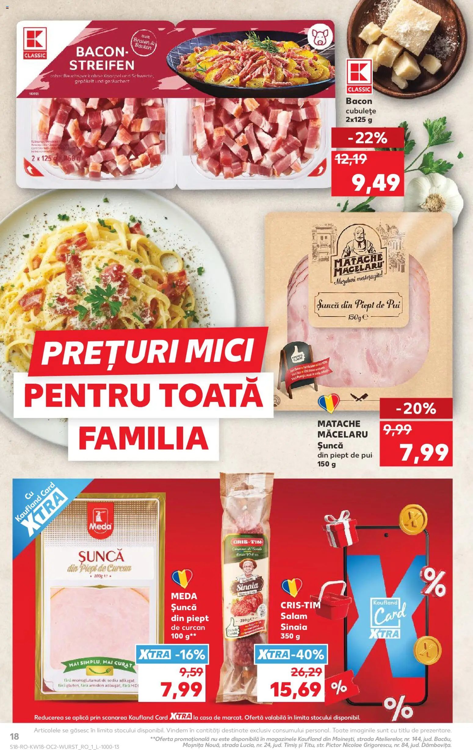 Catalog Kaufland 29 Aprilie - 4 Mai 2026 | Pagina 18 | Produse: Hacıyatmaz Kedi Oyuncağı, Mici, Bacon, Salam