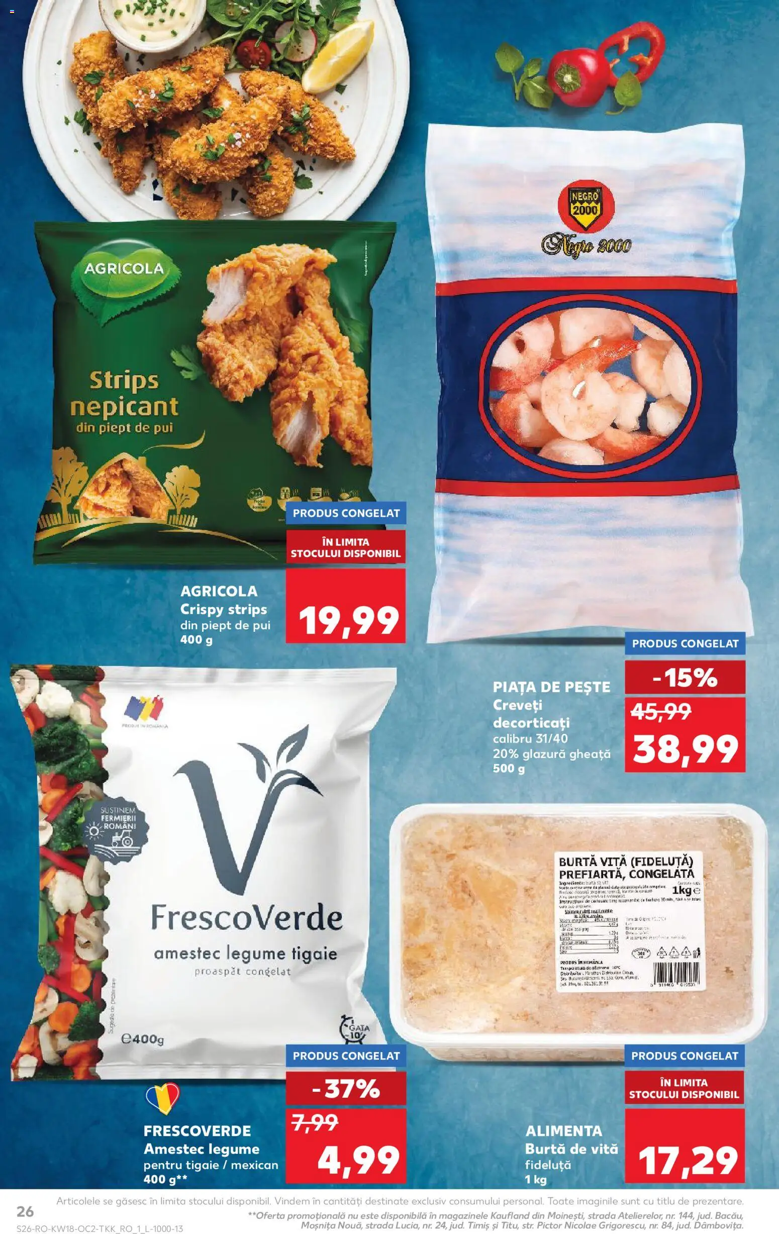 Catalog Kaufland 29 Aprilie - 4 Mai 2026 | Pagina 26 | Produse: Tigaie, Hacıyatmaz Kedi Oyuncağı, Pește, Legume