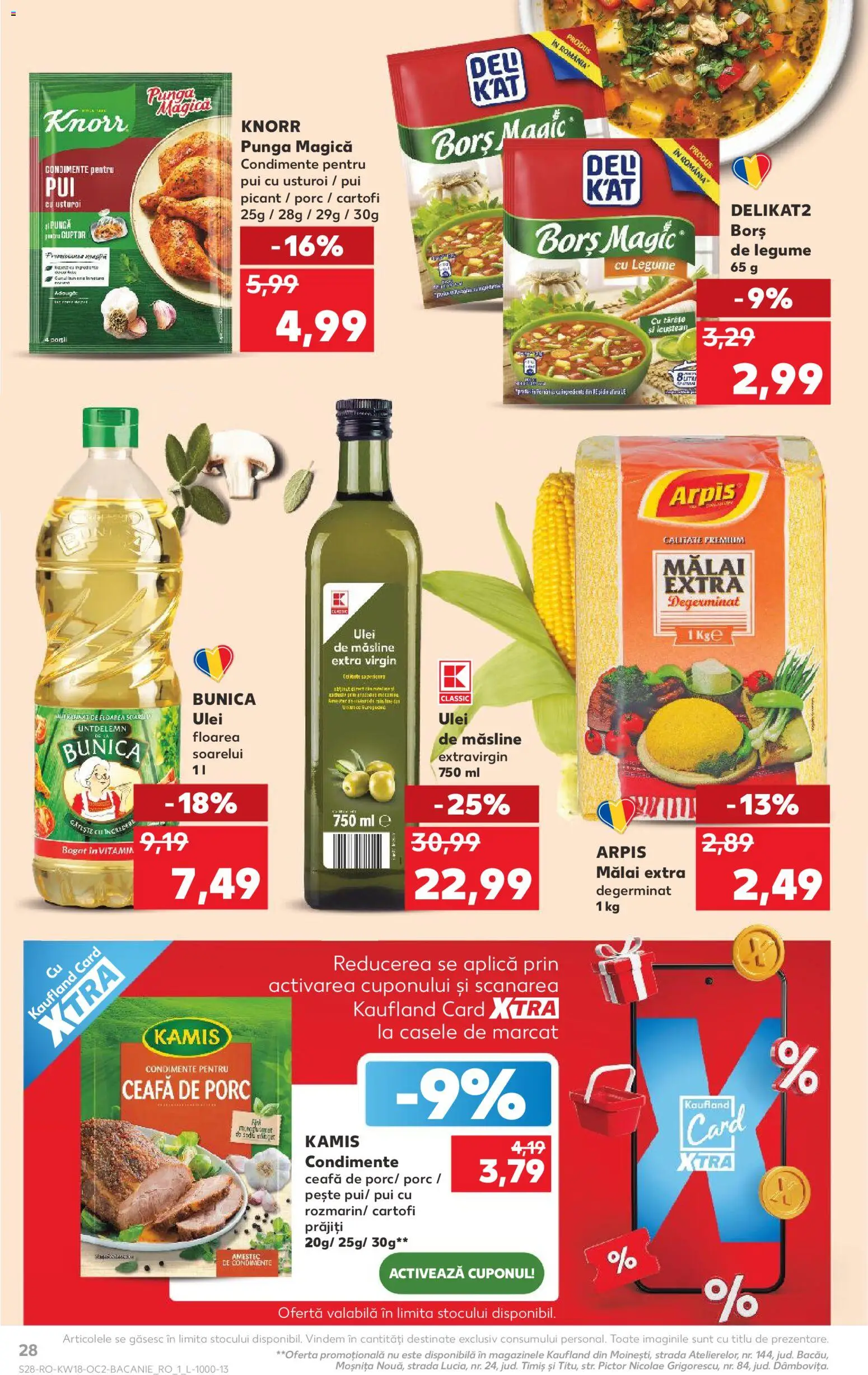 Catalog Kaufland 29 Aprilie - 4 Mai 2026 | Pagina 28 | Produse: Ulei, Pește, Legume, Usturoi
