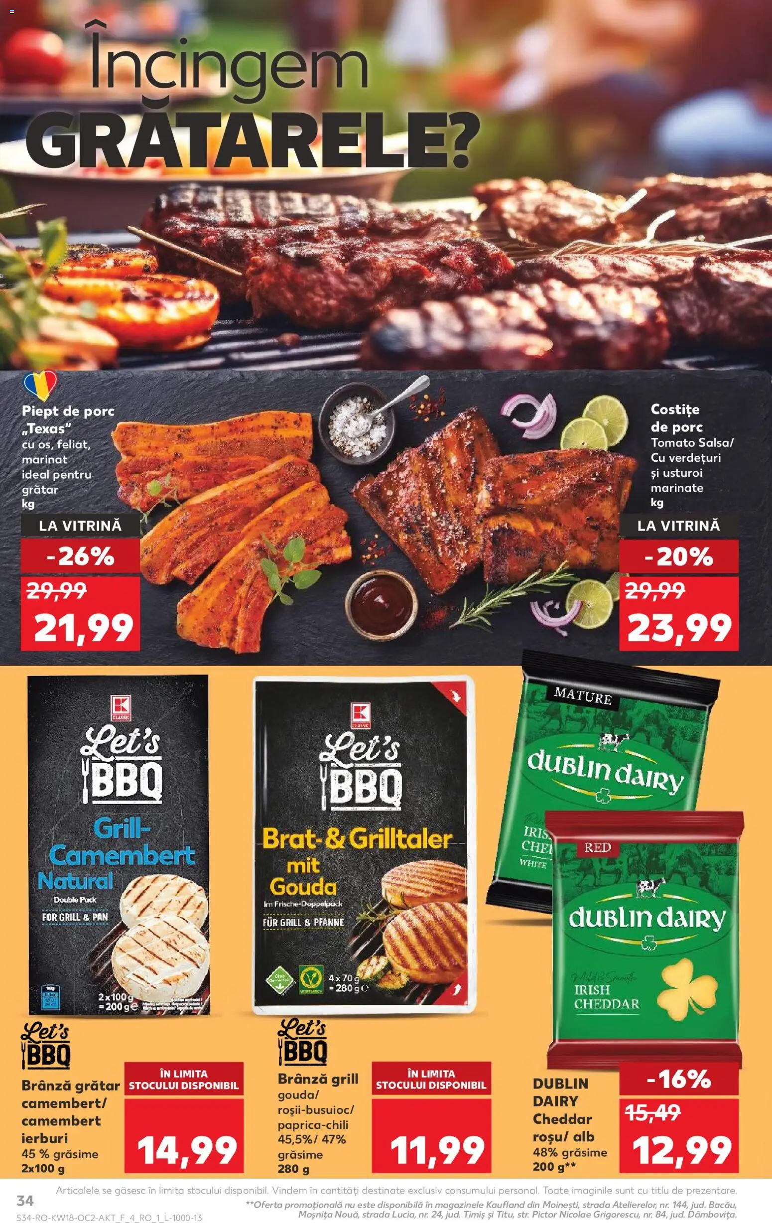 Catalog Kaufland 29 Aprilie - 4 Mai 2026 | Pagina 34 | Produse: Grill, Grătar, Gouda, Usturoi