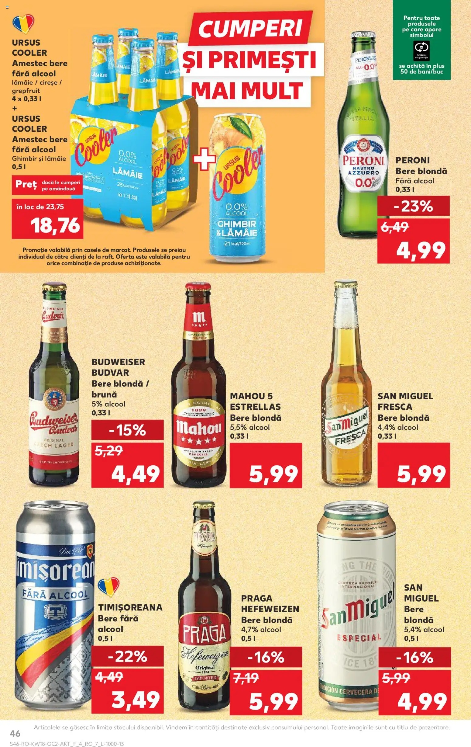 Catalog Kaufland 29 Aprilie - 4 Mai 2026 | Pagina 46 | Produse: Bere, Cireșe, Lămâie
