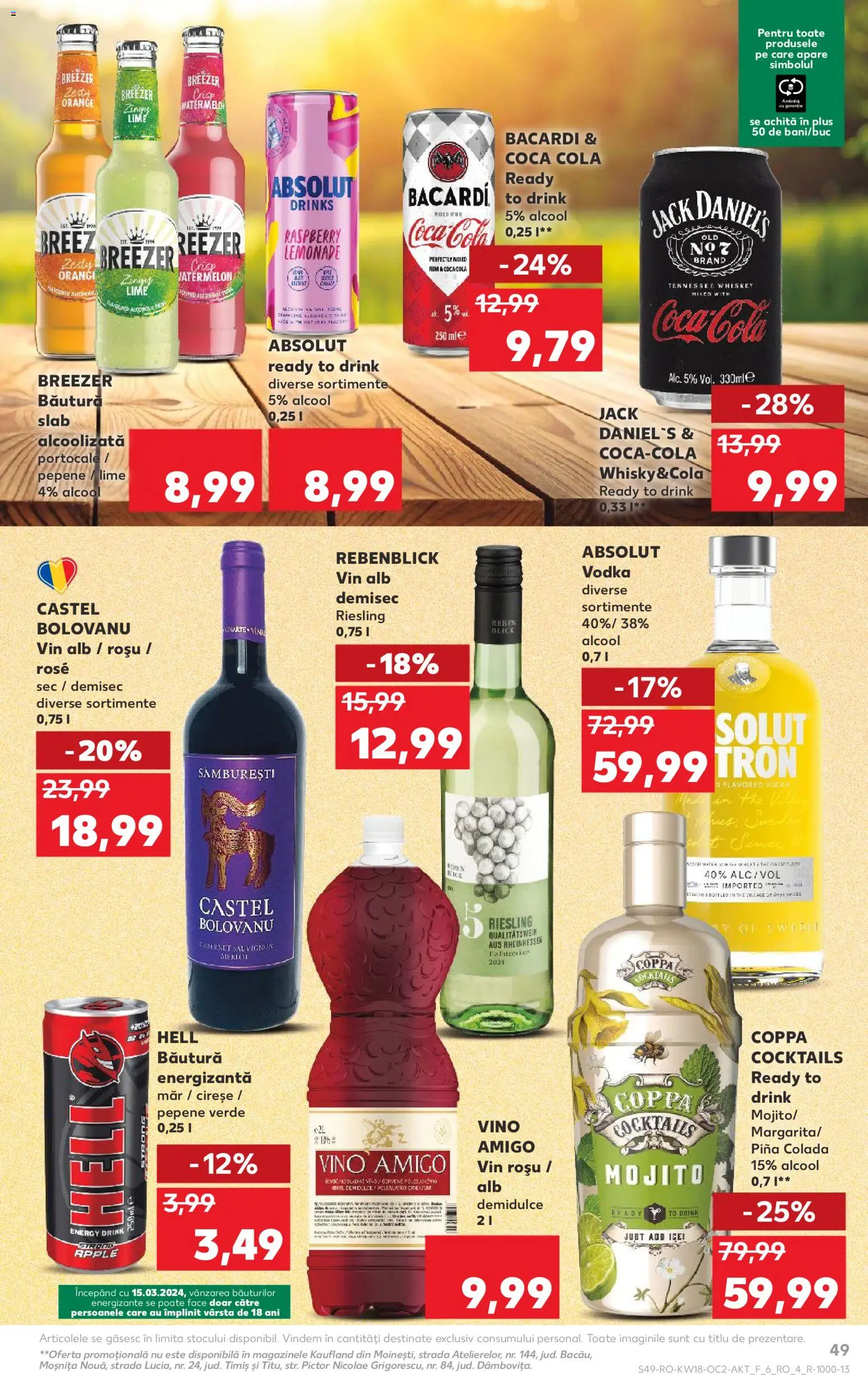 Catalog Kaufland 29 Aprilie - 4 Mai 2026 | Pagina 49 | Produse: Lime, Băutură energizantă, Cocktail, Whiskey