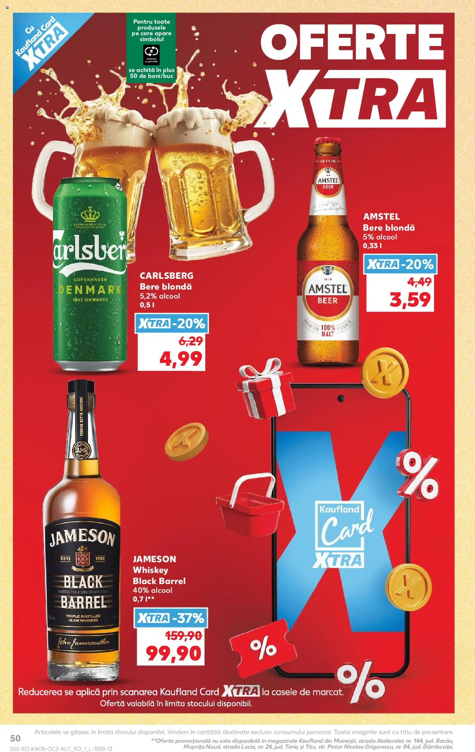 Catalog Kaufland 29 Aprilie - 4 Mai 2026 | Pagina 50 | Produse: Bere, Whiskey