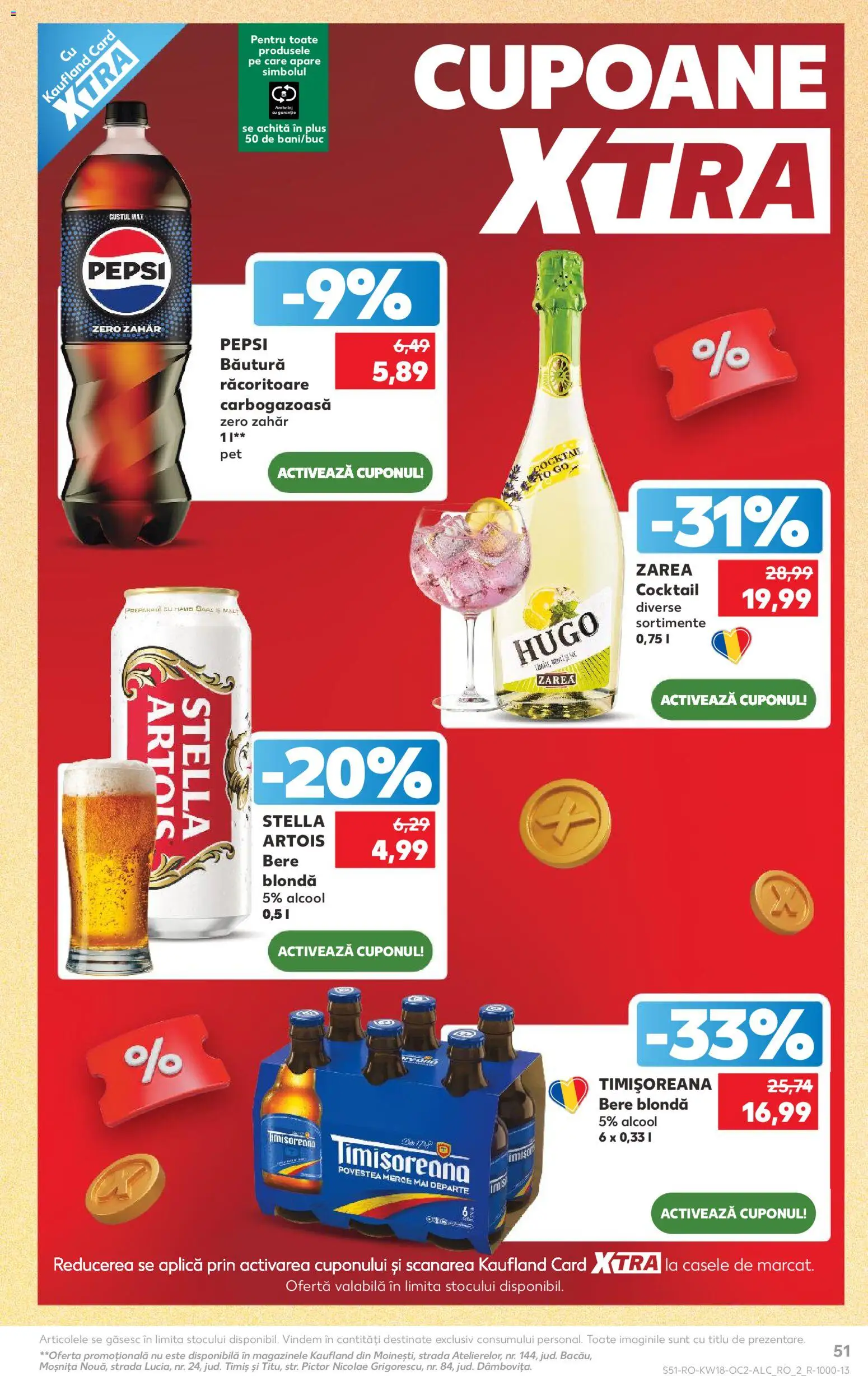 Catalog Kaufland 29 Aprilie - 4 Mai 2026 | Pagina 51 | Produse: Bere, Cocktail, Zahăr