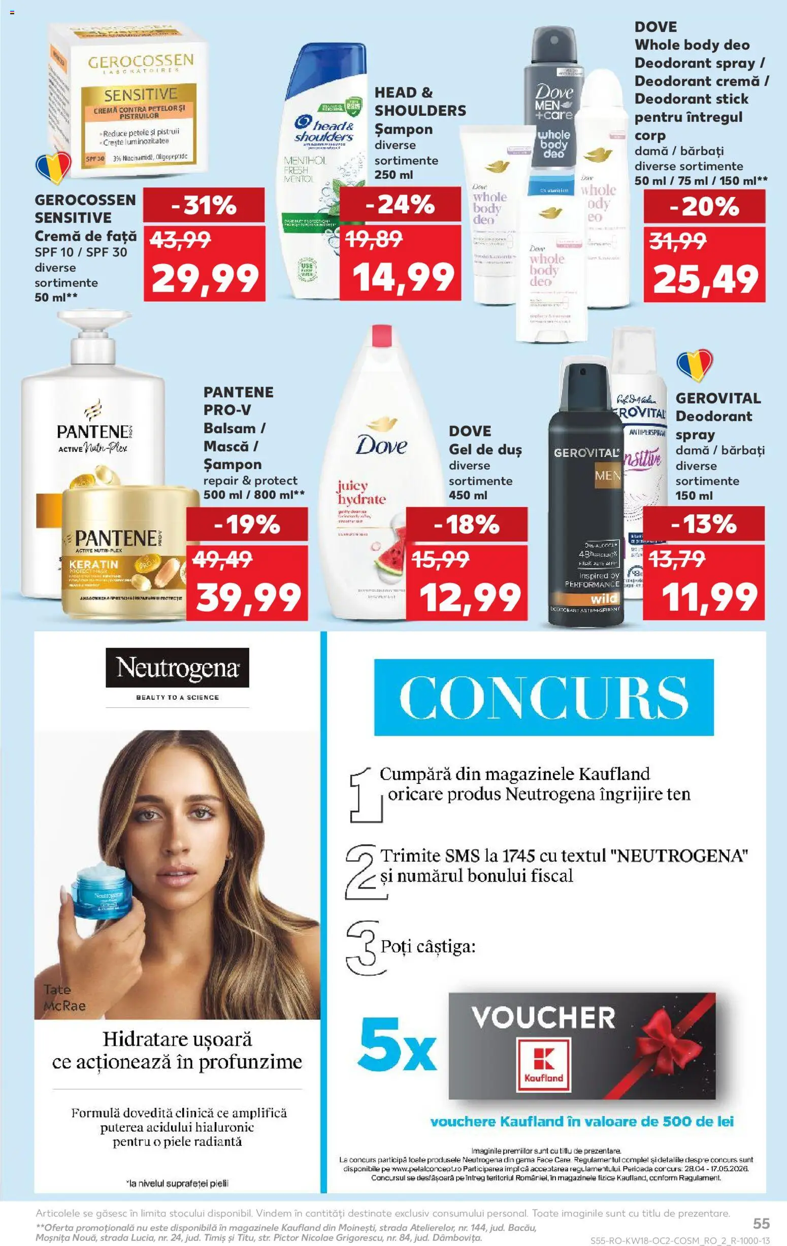 Catalog Kaufland 29 Aprilie - 4 Mai 2026 | Pagina 55 | Produse: Duș, Balsam, Gel de duș, Deodorant