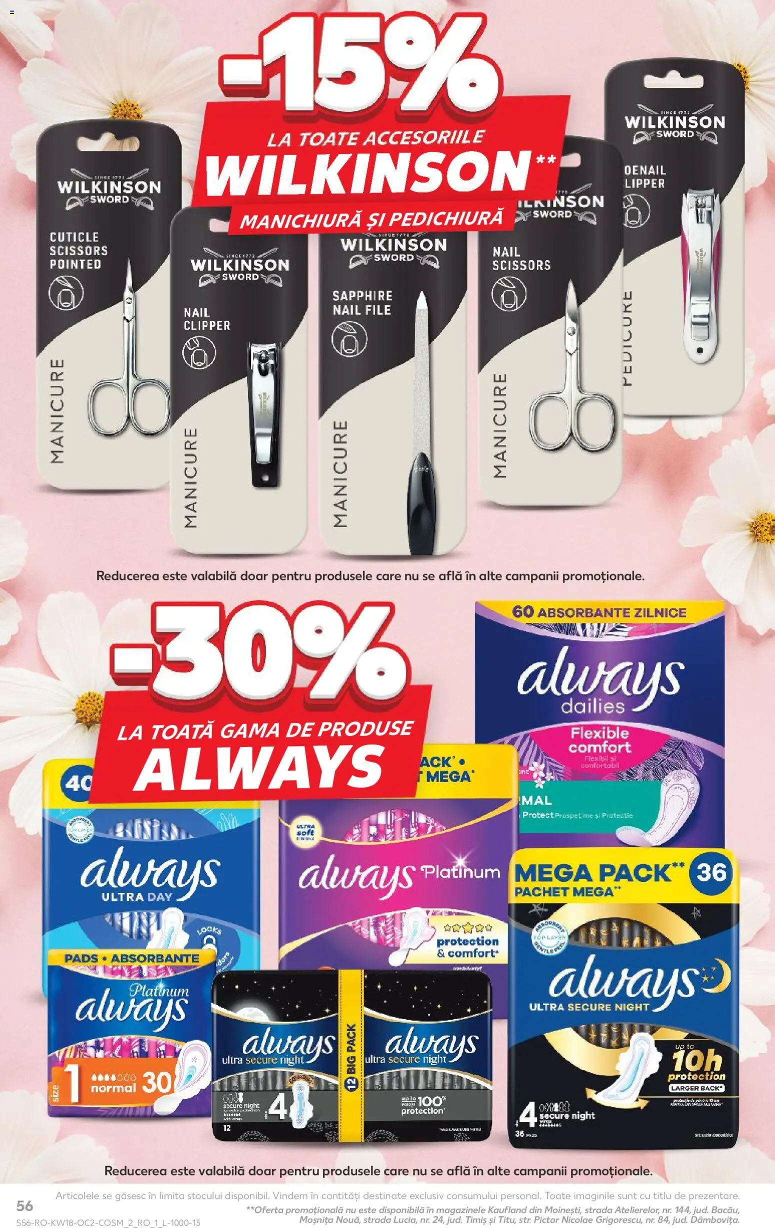 Catalog Kaufland 29 Aprilie - 4 Mai 2026 | Pagina 56 | Produse: Top, Absorbante