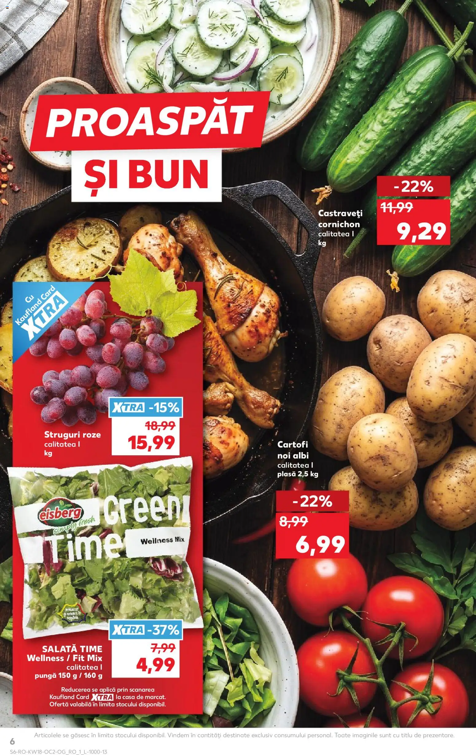 Catalog Kaufland 29 Aprilie - 4 Mai 2026 | Pagina 6 | Produse: Struguri, Pungă, Castraveți, Salată