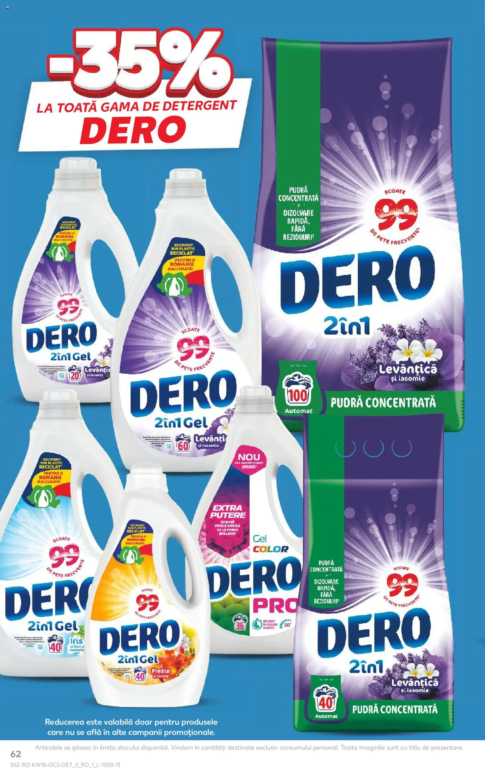 Catalog Kaufland 29 Aprilie - 4 Mai 2026 | Pagina 62 | Produse: Pudră, Detergent