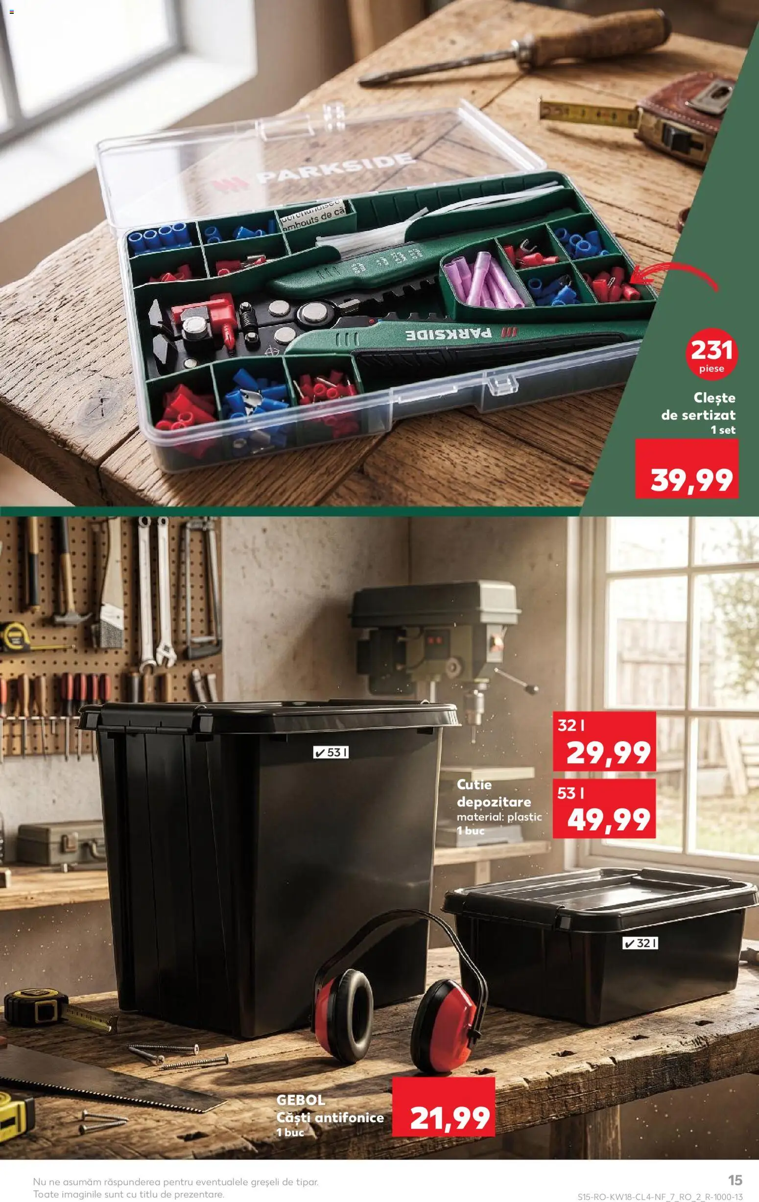 Catalog Kaufland 29 Aprilie - 4 Mai 2026 | Pagina 15 | Produse: Căști, Clește, Cutie