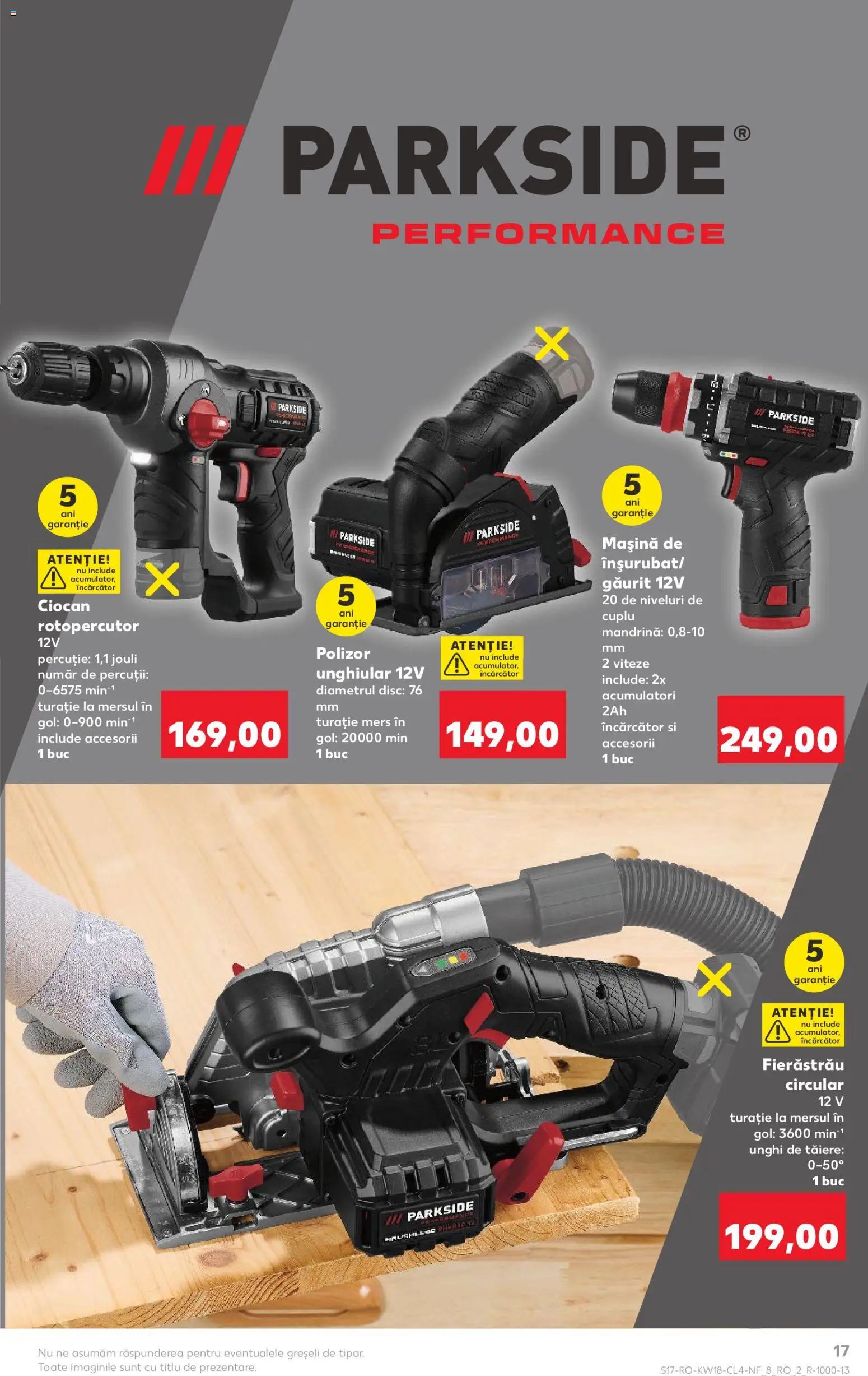 Catalog Kaufland 29 Aprilie - 4 Mai 2026 | Pagina 17 | Produse: Încărcător, Ciocan rotopercutor, Disc, Polizor