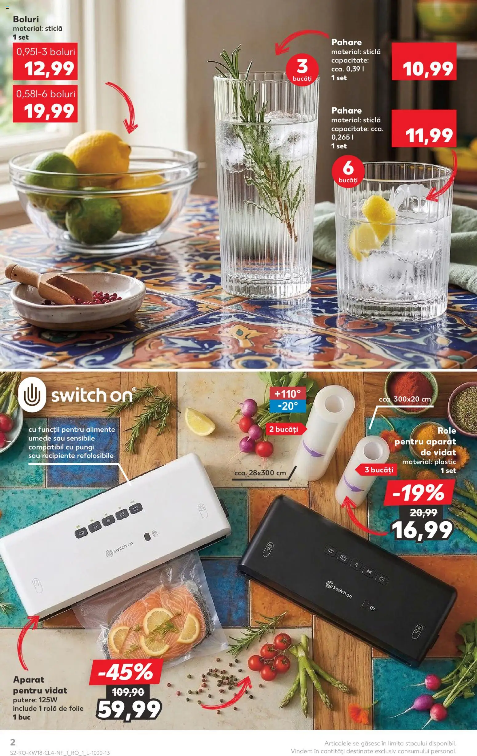 Catalog Kaufland 29 Aprilie - 4 Mai 2026 | Pagina 2 | Produse: Pahare, Role, Recipiente