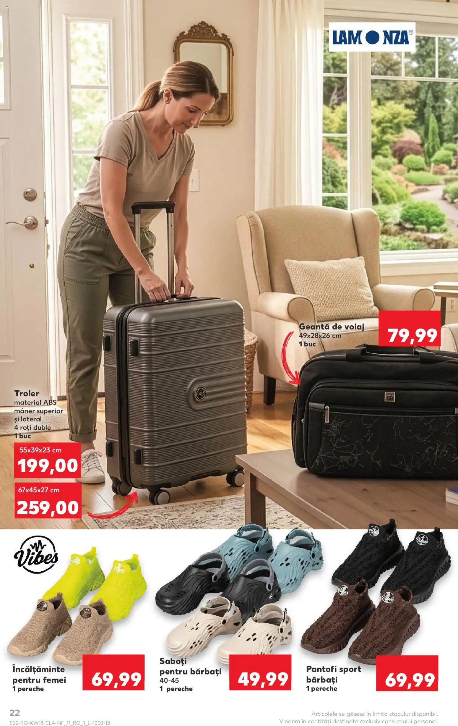 Catalog Kaufland 29 Aprilie - 4 Mai 2026 | Pagina 22 | Produse: Geantă de voiaj, Geantă, Mâner, Bornoz takımı