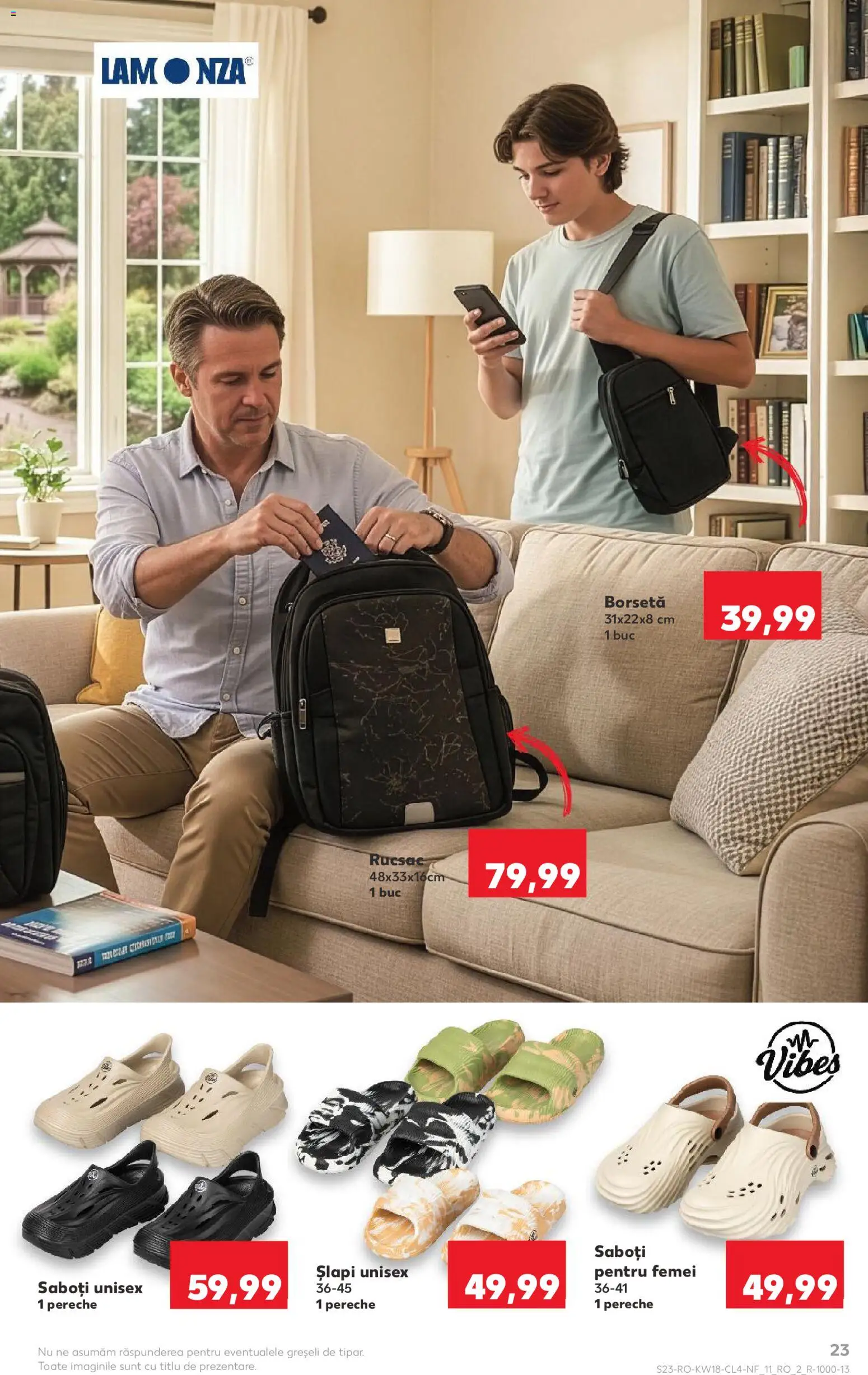 Catalog Kaufland 29 Aprilie - 4 Mai 2026 | Pagina 23 | Produse: Șlapi, Rucsac