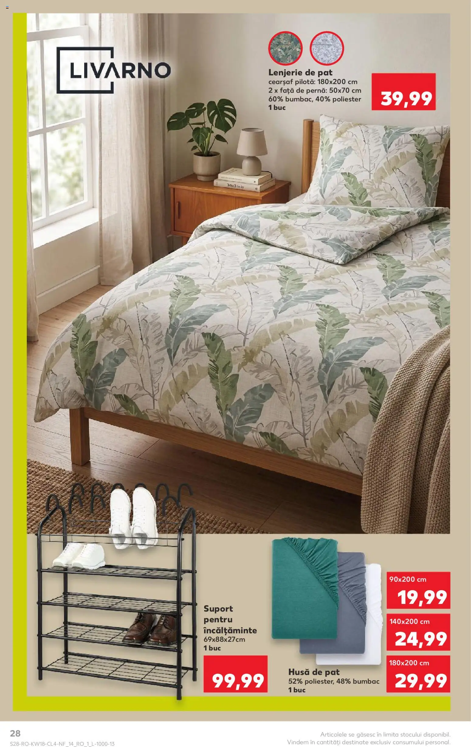 Catalog Kaufland 29 Aprilie - 4 Mai 2026 | Pagina 28 | Produse: Pat, Pernă, Față de pernă, Bornoz takımı