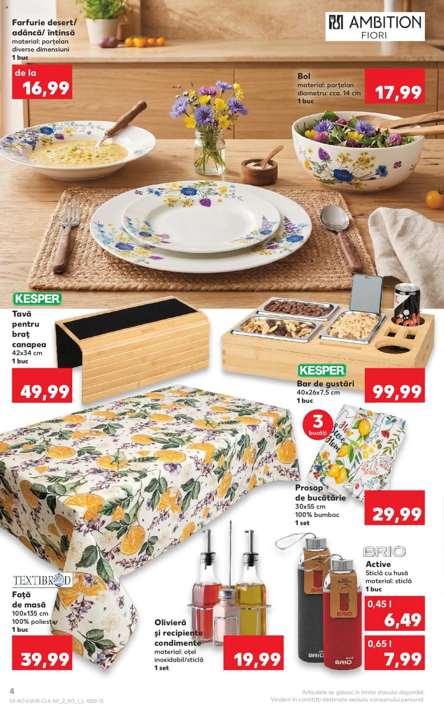 Catalog Kaufland 29 Aprilie - 4 Mai 2026 | Pagina 4 | Produse: Canapea, Bucătărie, Recipiente, Farfurie