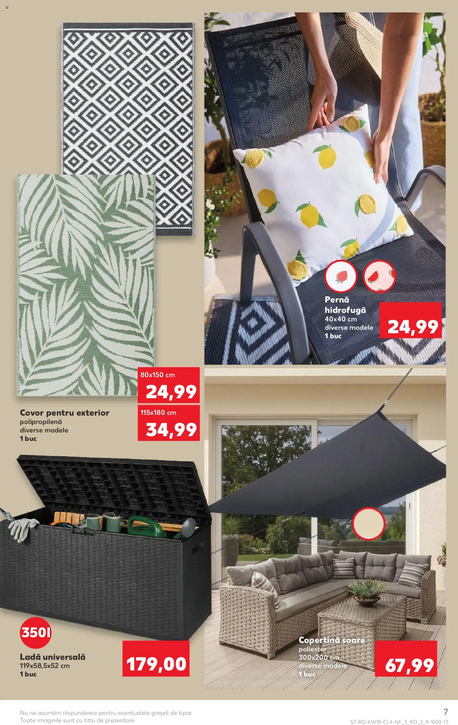 Catalog Kaufland 29 Aprilie - 4 Mai 2026 | Pagina 7 | Produse: Pernă, Copertină, Covor