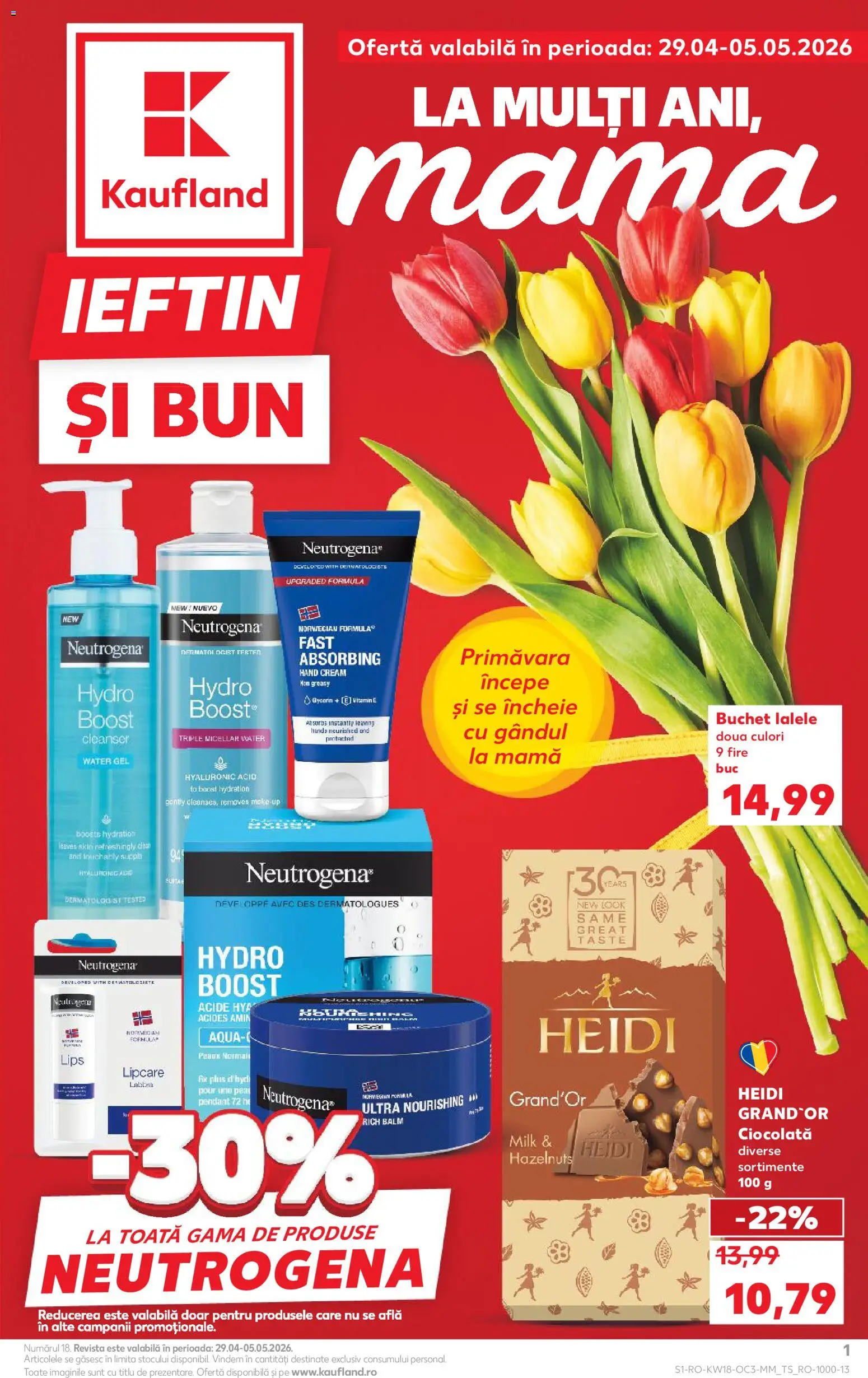 Catalog Kaufland 29 Aprilie - 4 Mai 2026 | Pagina 1 | Produse: Body, Ciocolată