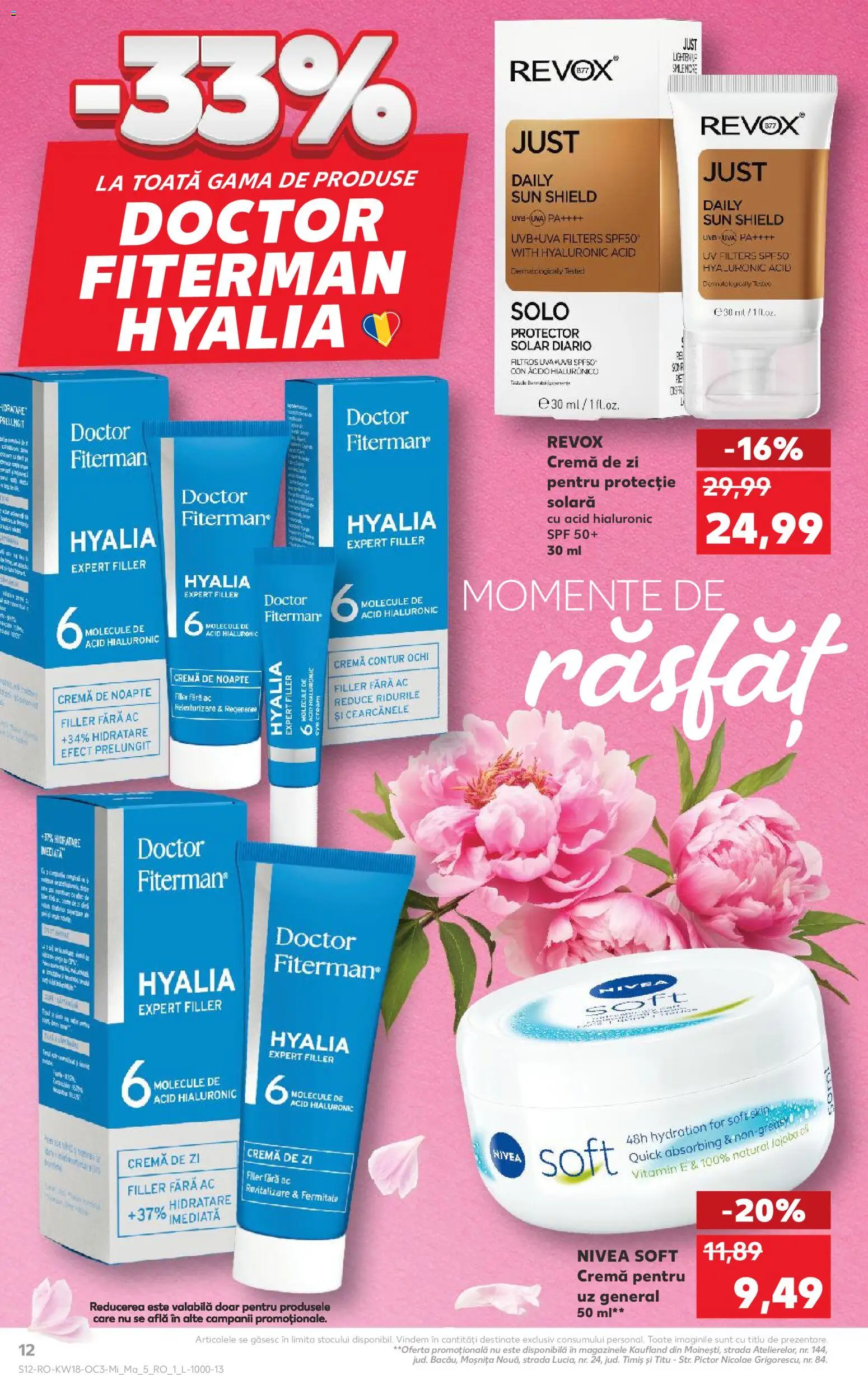 Catalog Kaufland 29 Aprilie - 4 Mai 2026 | Pagina 12 | Produse: Cremă de zi, Cremă de noapte, Cremă, Protecție solară