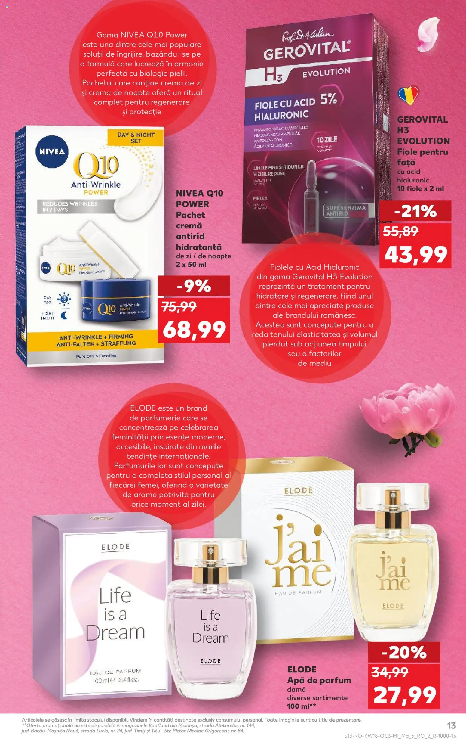 Catalog Kaufland 29 Aprilie - 4 Mai 2026 | Pagina 13 | Produse: Apă de parfum, Cremă de zi, Cremă de noapte, Cremă