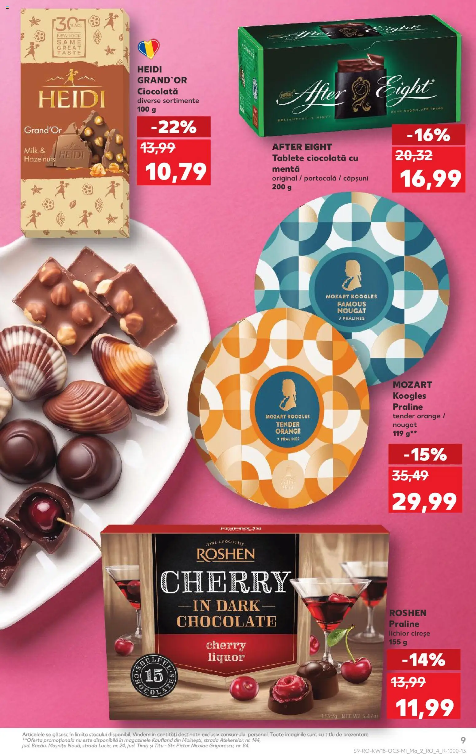 Catalog Kaufland 29 Aprilie - 4 Mai 2026 | Pagina 9 | Produse: Praline, Lichior, Ciocolată, Cireșe