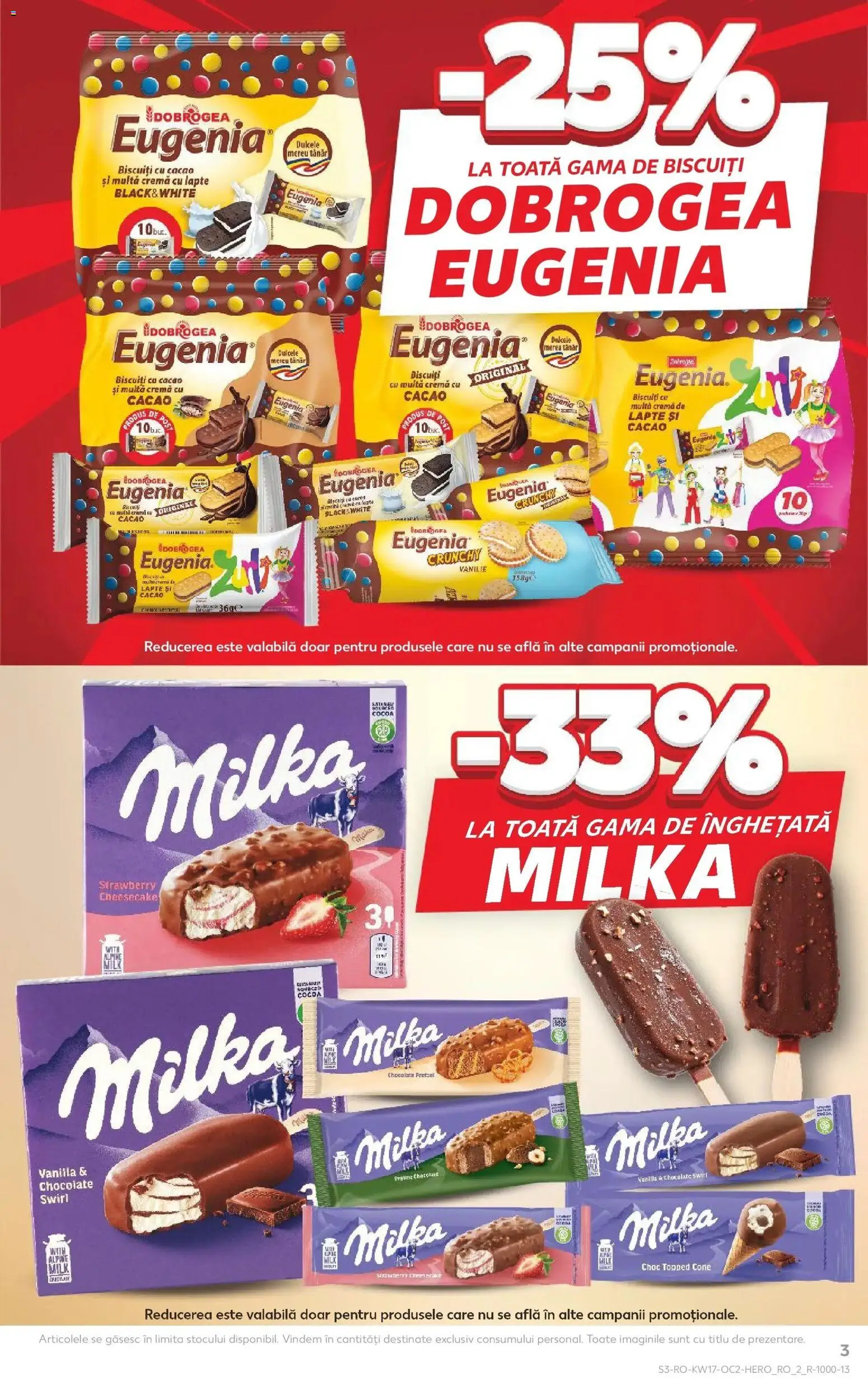 Catalog Kaufland 22 - 27 Aprilie 2026 | Pagina 3 | Produse: Praline, Lapte, Cacao, Înghețată