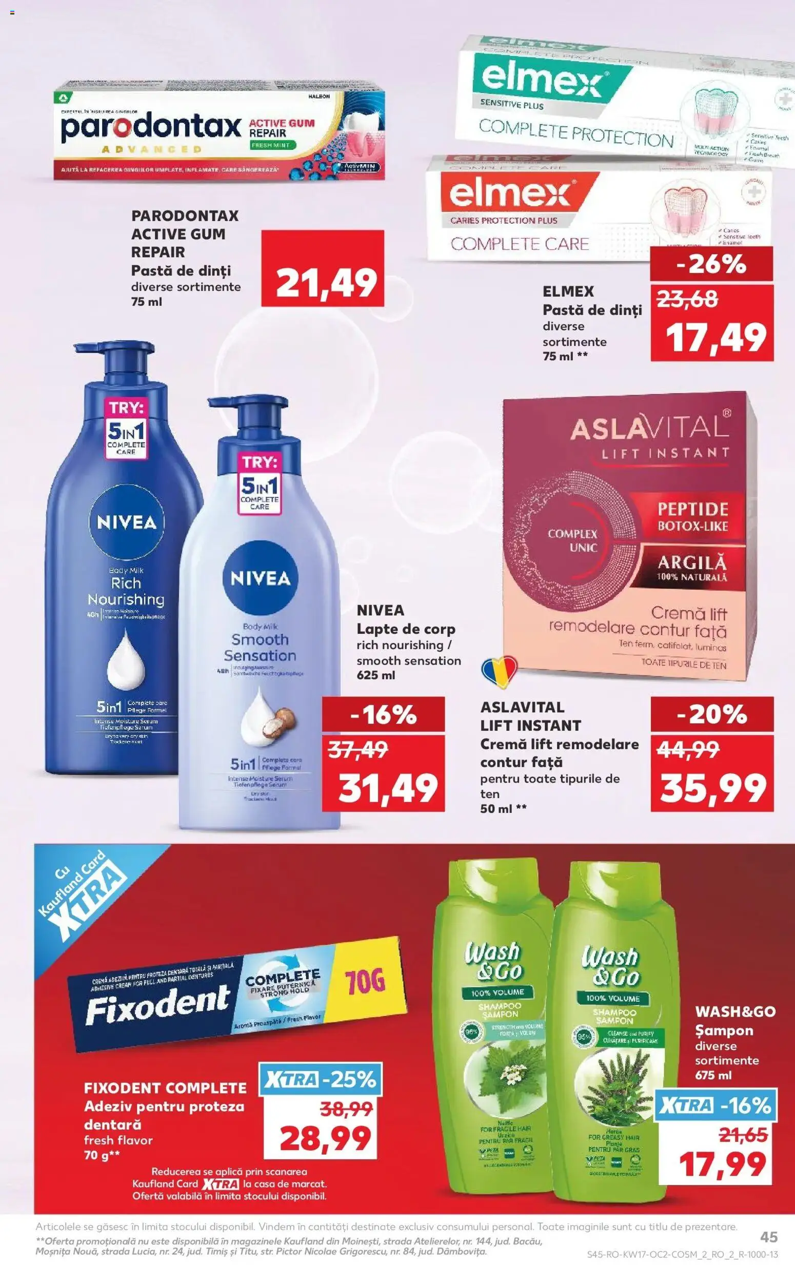 Catalog Kaufland 22 - 27 Aprilie 2026 | Pagina 45 | Produse: Serum, Șampon, Lapte, Pastă de dinți
