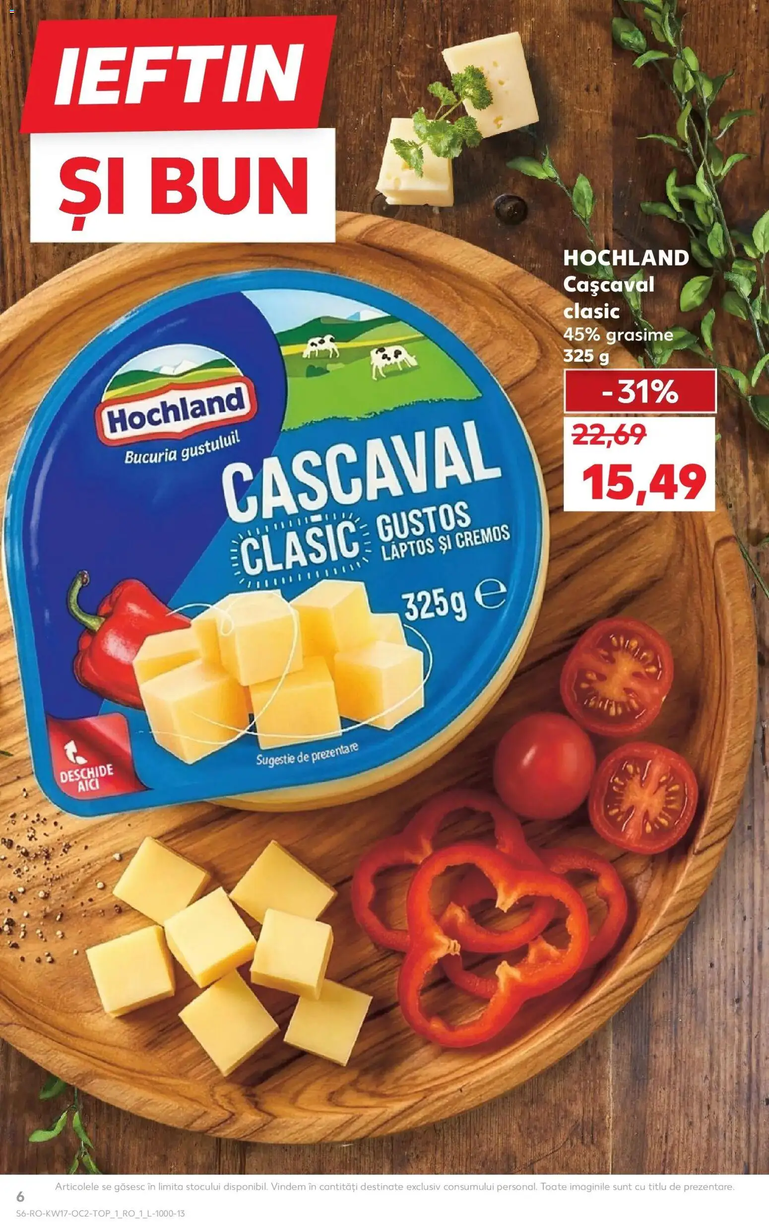Catalog Kaufland 22 - 27 Aprilie 2026 | Pagina 6 | Produse: Cașcaval