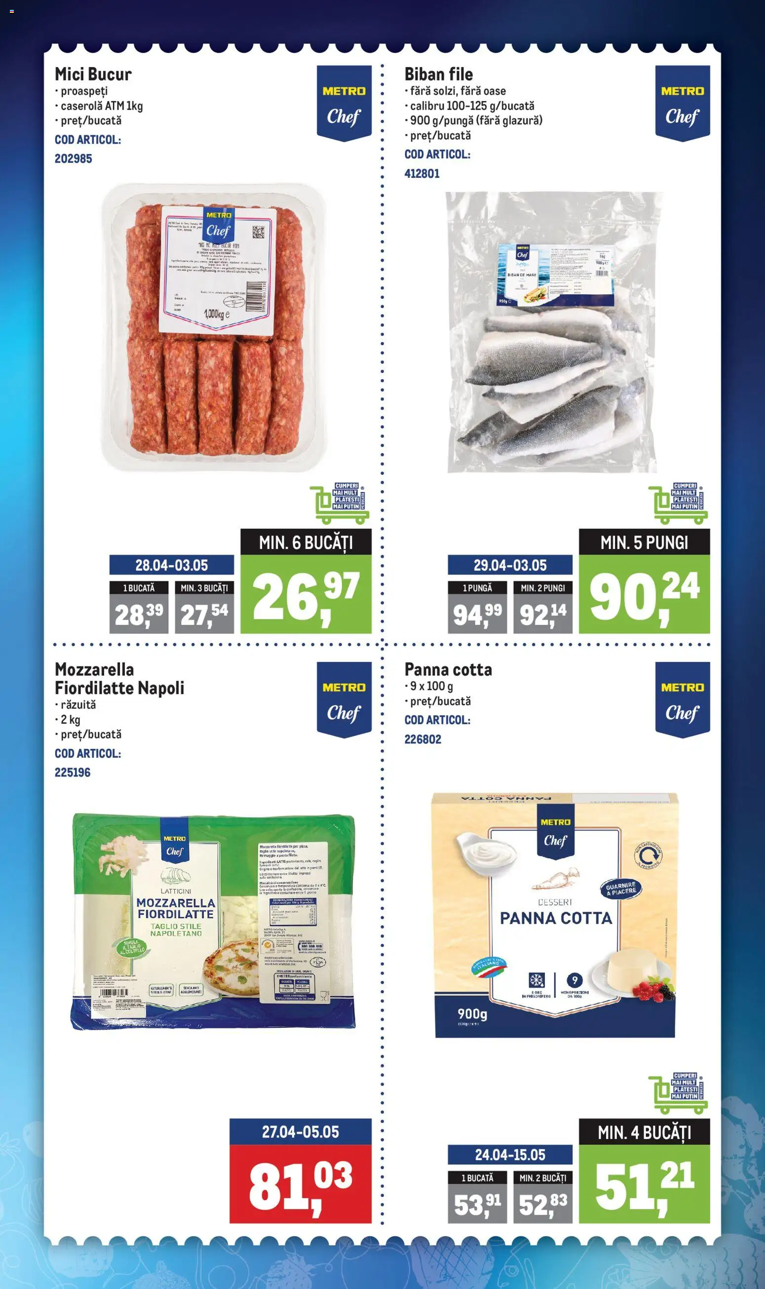 Catalog METRO 27 Aprilie - 2 Mai 2026 | Pagina 2 | Produse: Pungă, Mici, Mozzarella