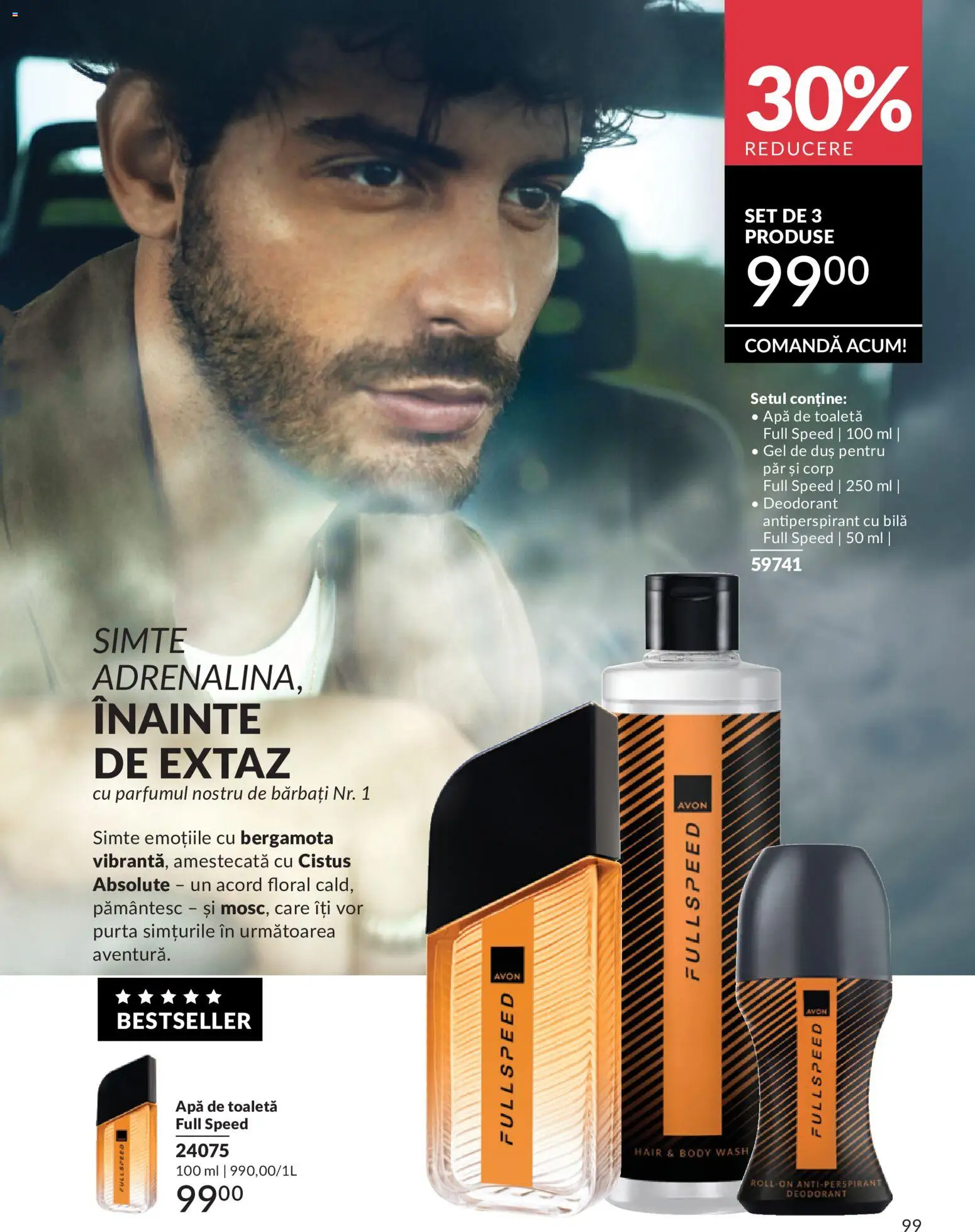 Catalog Avon 1 - 30 Mai 2026 | Pagina 101 | Produse: Apă de toaletă, Deodorant, Antiperspirant, Apă
