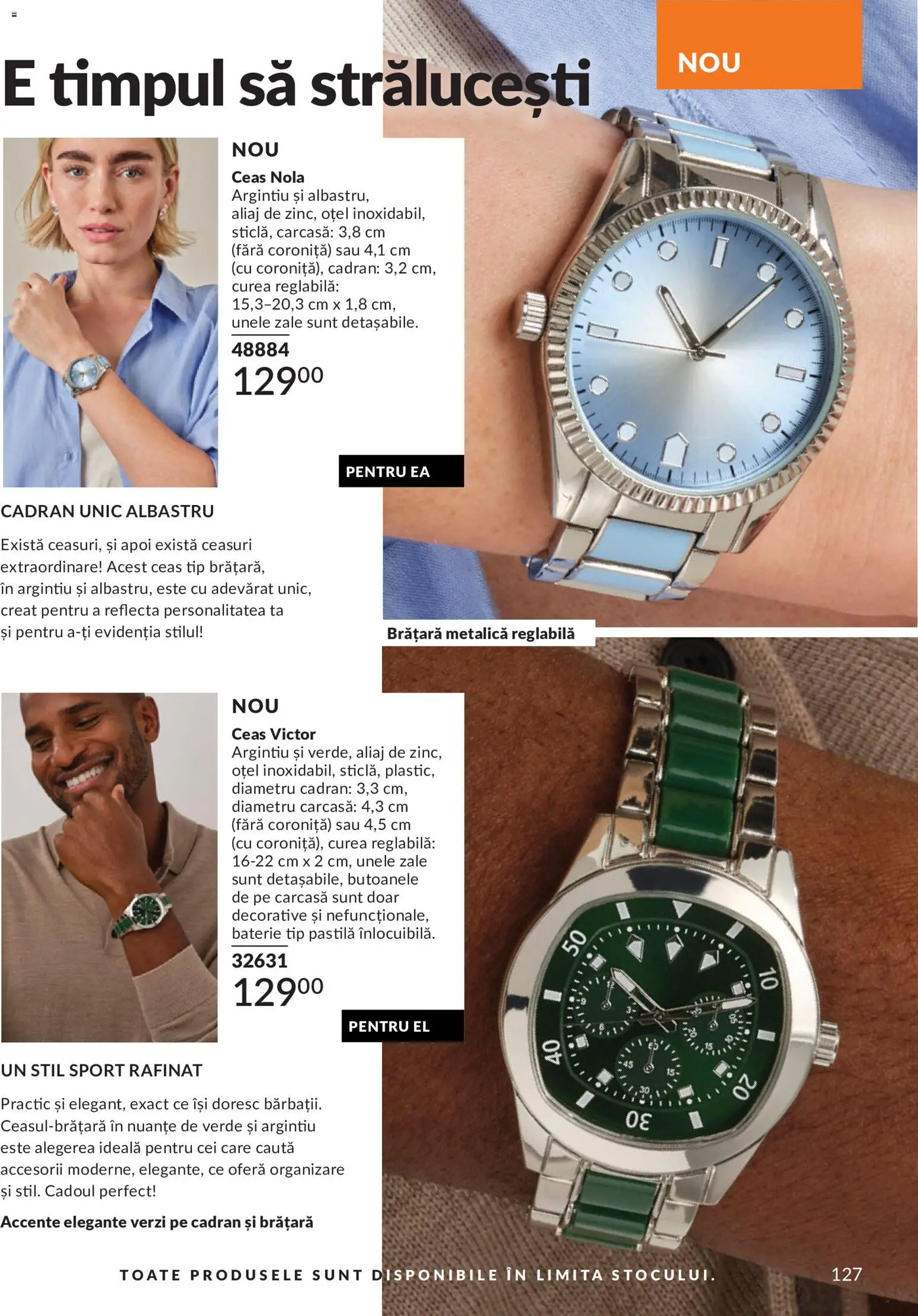 Catalog Avon 1 - 30 Mai 2026 | Pagina 129 | Produse: Curea, Ceas, Carcasă, Brățară