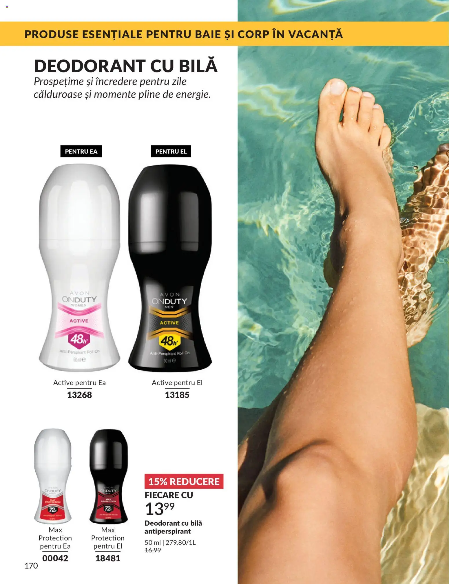 Catalog Avon 1 - 30 Mai 2026 | Pagina 172 | Produse: Deodorant, Antiperspirant